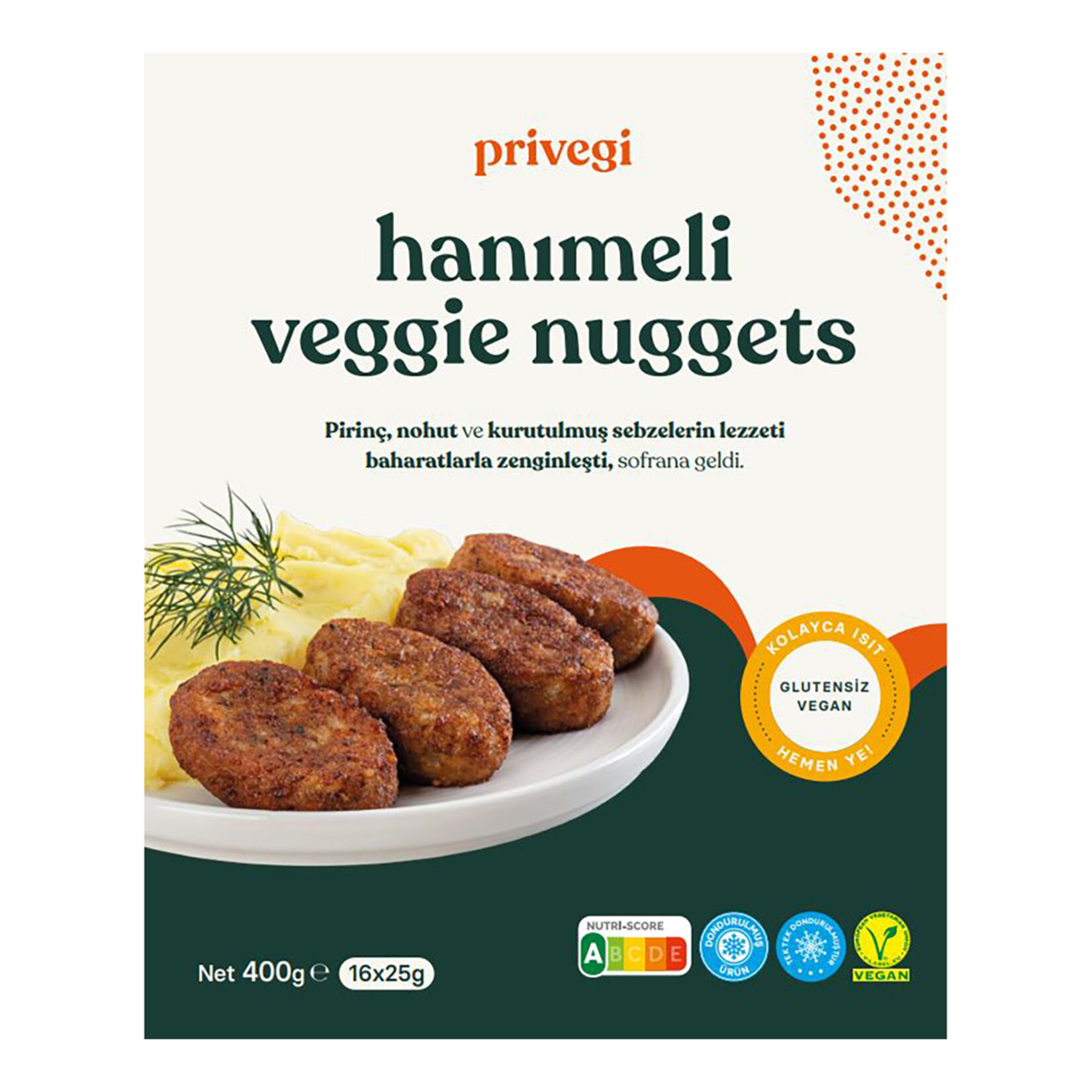 Privegi Hanımeli Veggıe Nuggets 400 G