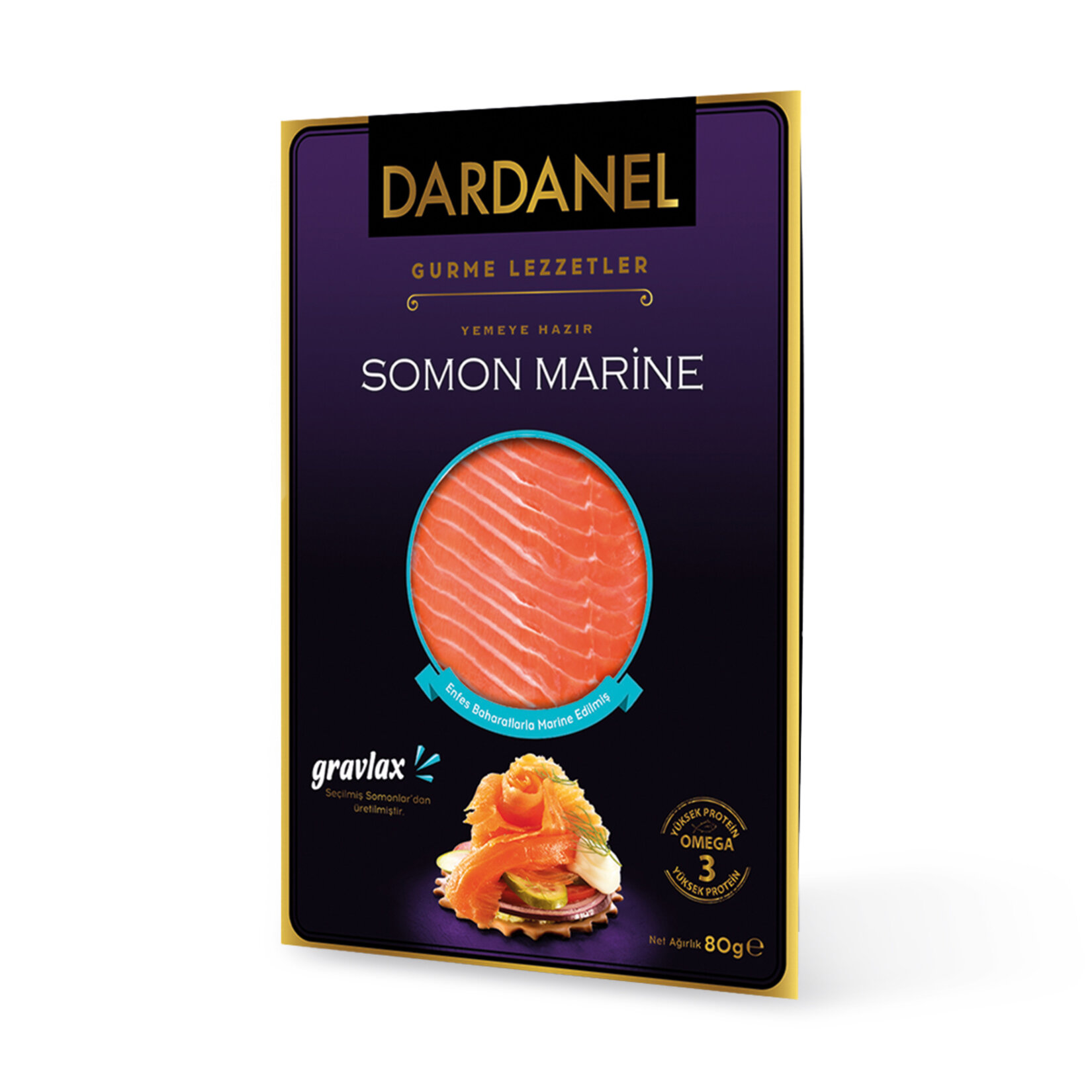 Dardanel Soğutulmuş Balık Somon Marine 80 G - Görsel 1