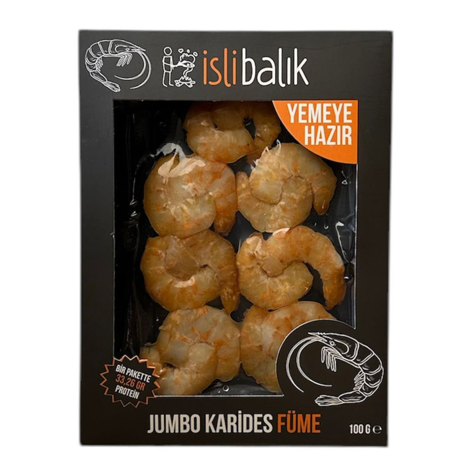 İsli Balık Jumbo Karides Füme 100 G