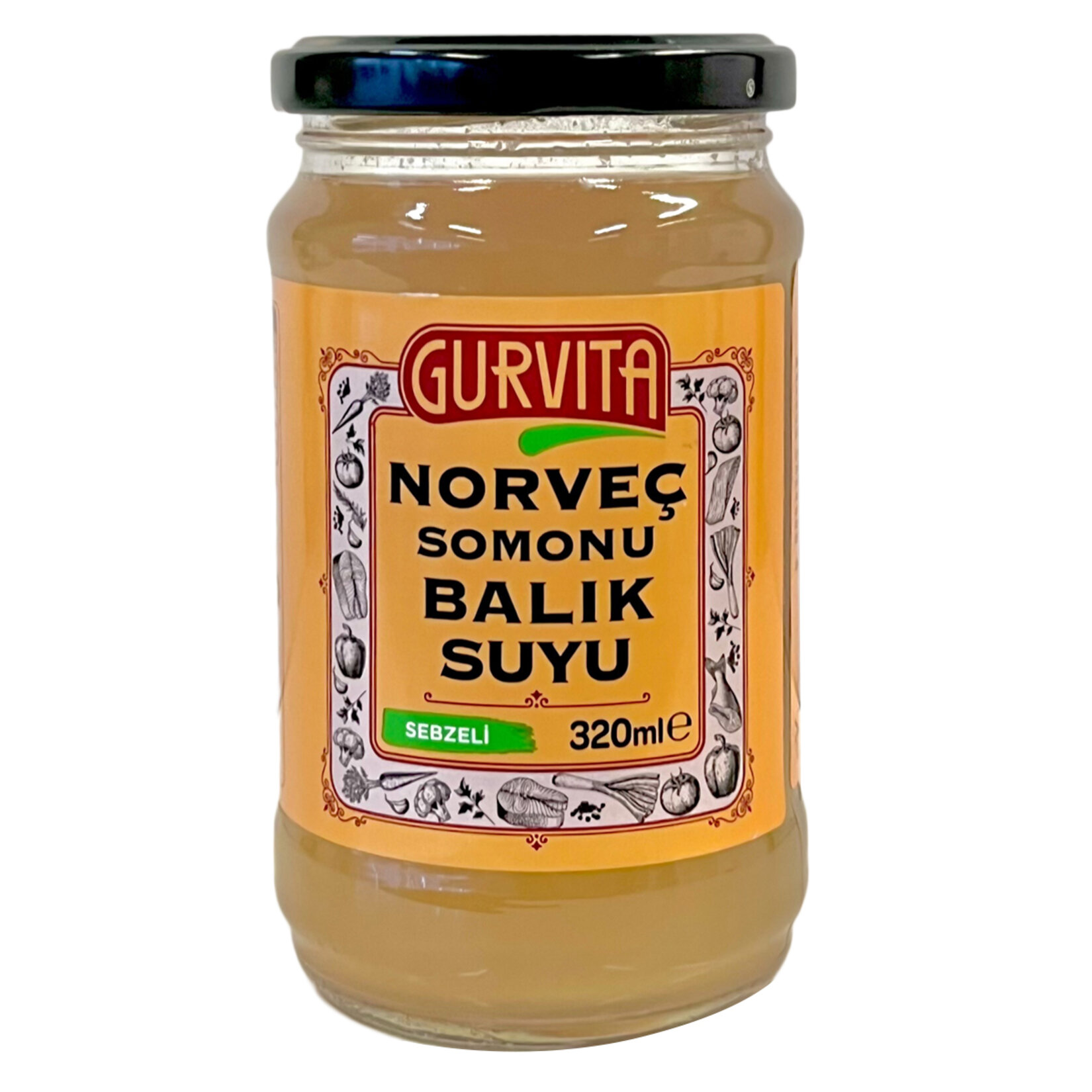 Gurvita Norveç Somonu Balık Suyu Sebzeli 320 Ml