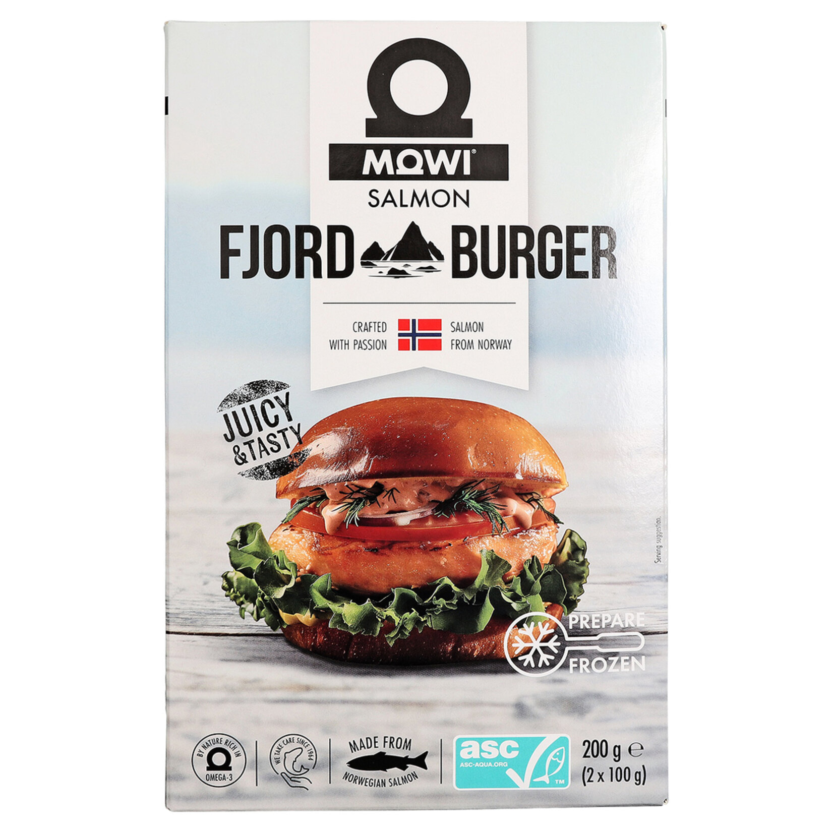 Mowi Fyord Donuk Somon Burger 2 x 100 G