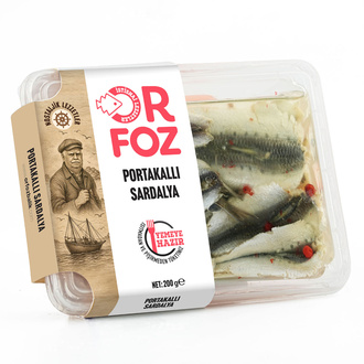 Orfoz Portakal Aromalı Sardalya 200 g