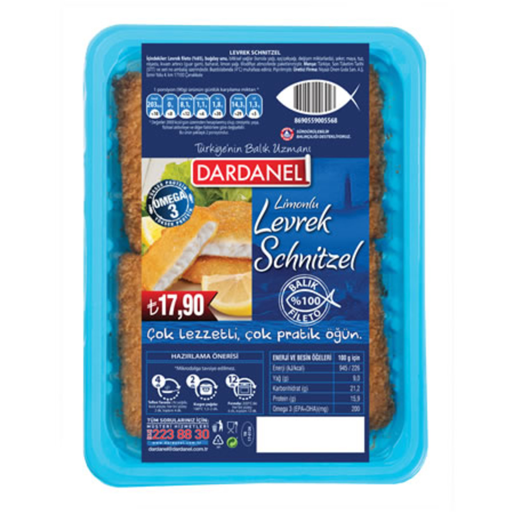 Dardanel Levrek Şinitzel 200 G