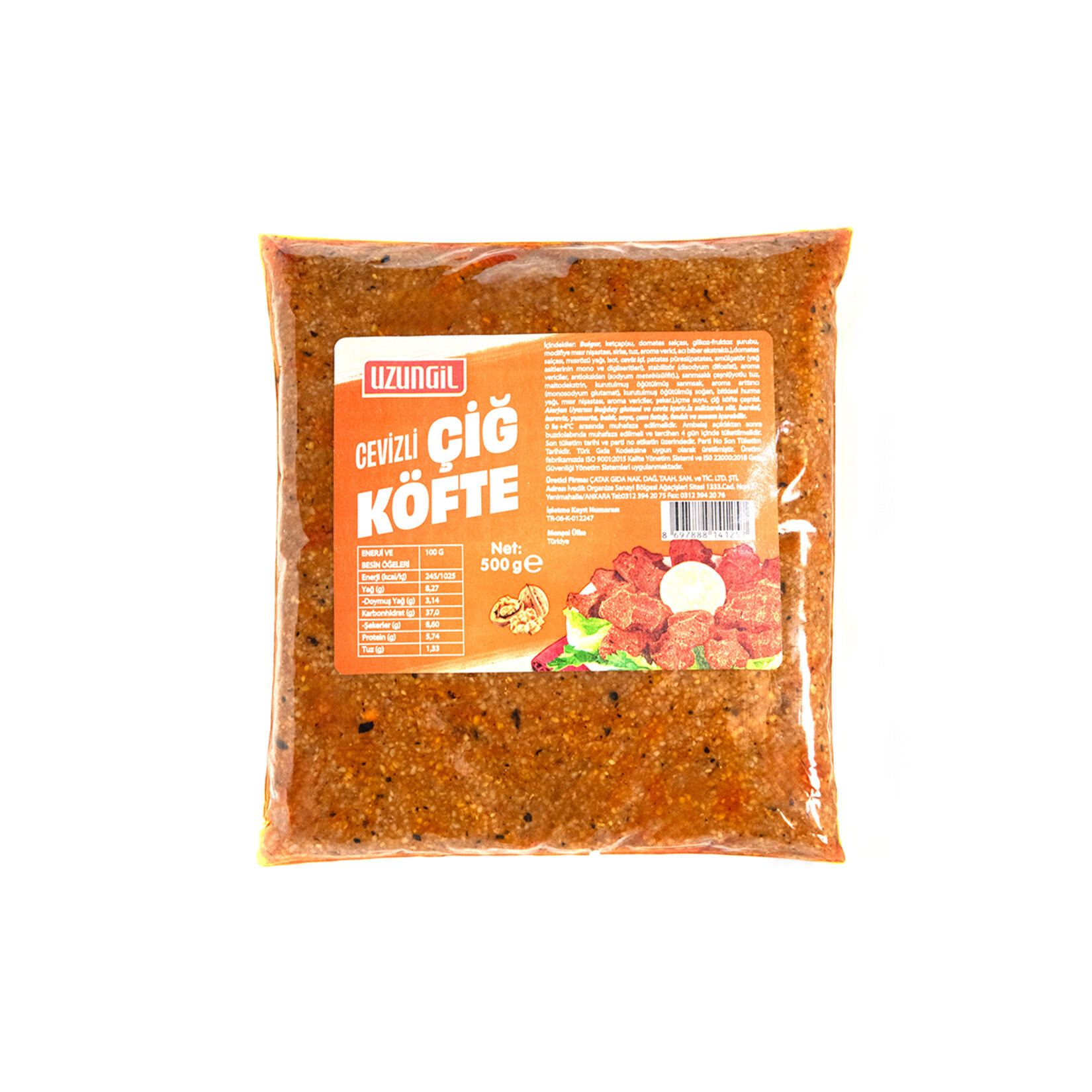 Uzungil Vakumlu Cevizli Çiğ Köfte 500 G - Görsel 1