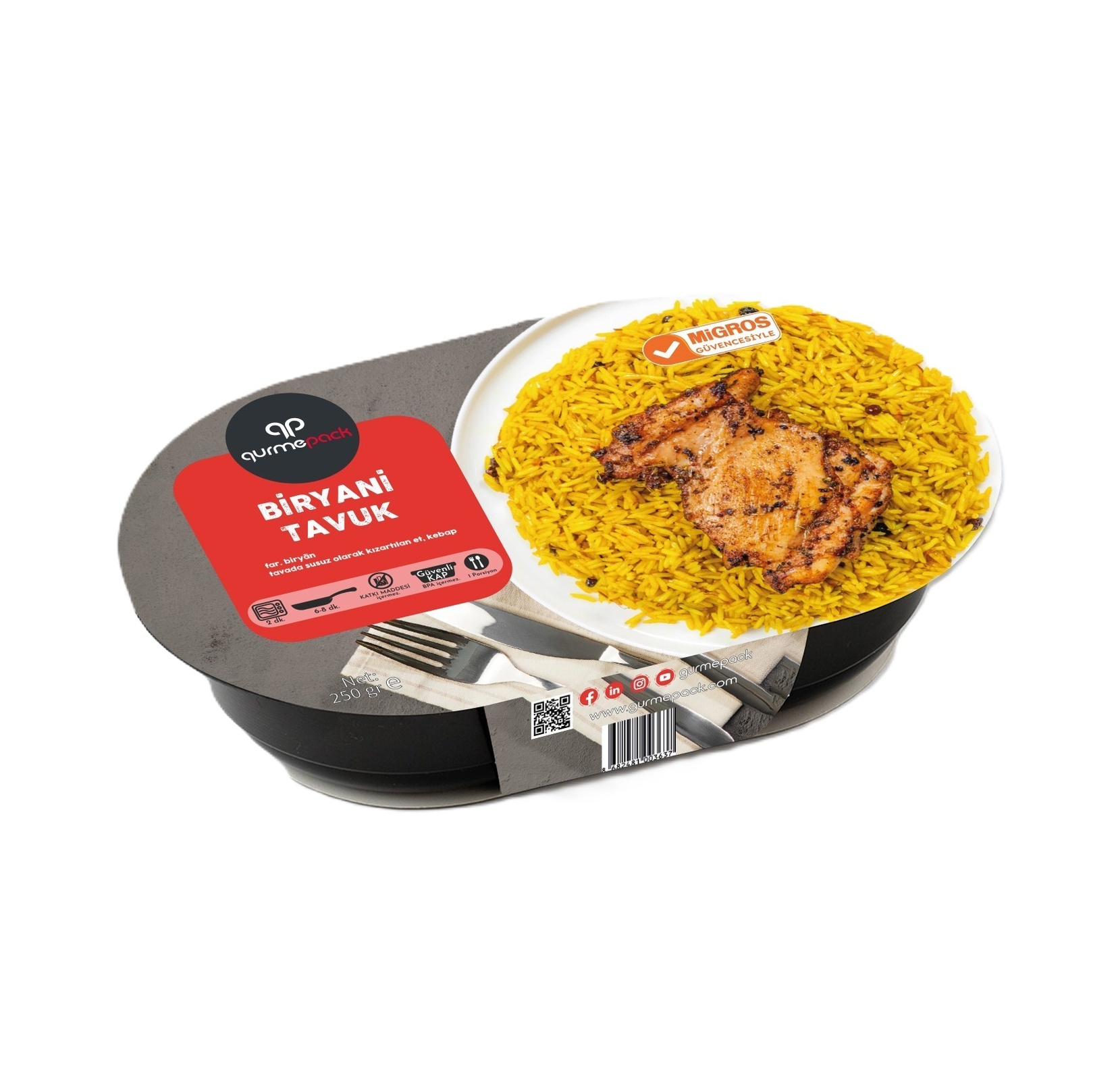 Gurmepack Tavuk Biryani 250 G