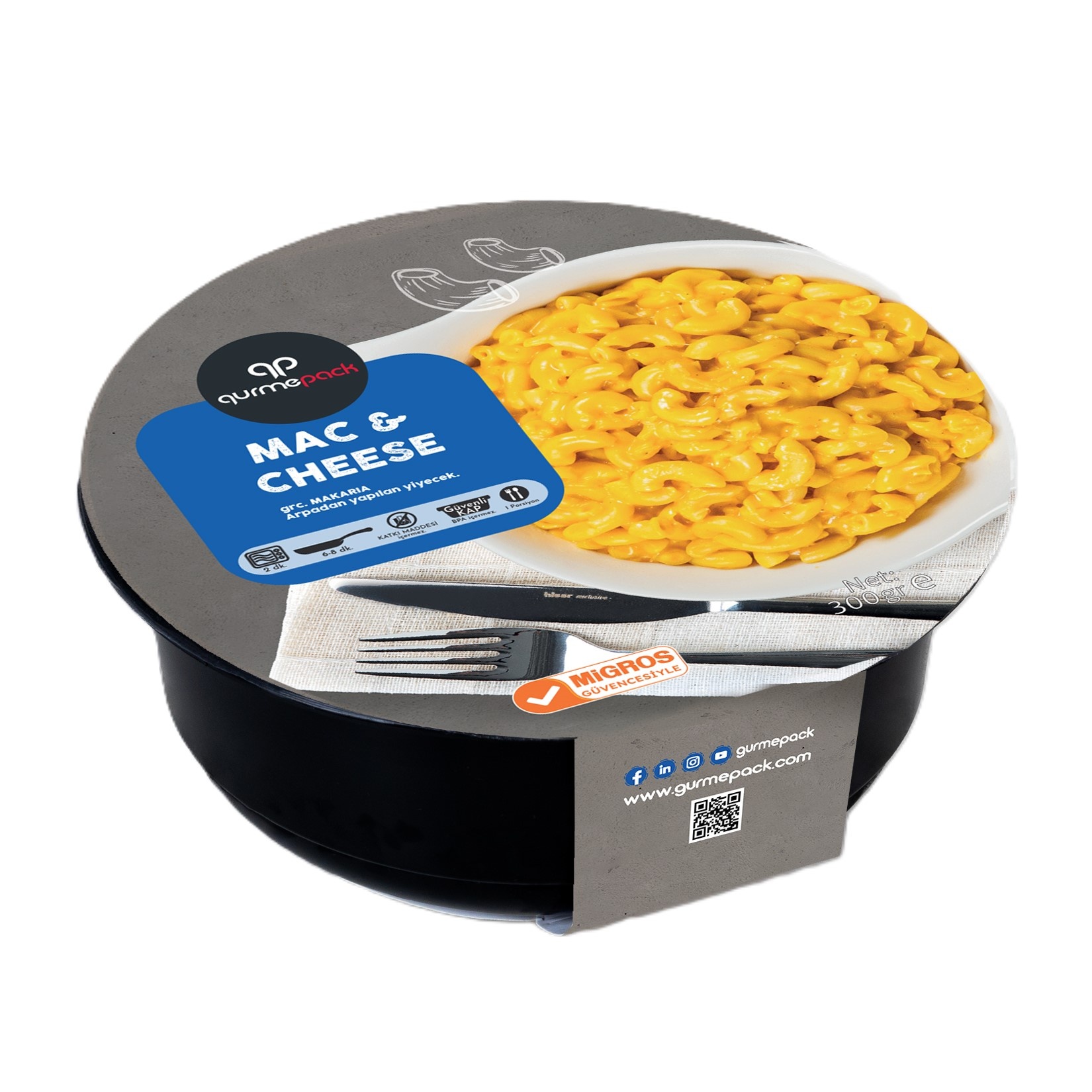 Gurmepack Mac And Cheese 300 G