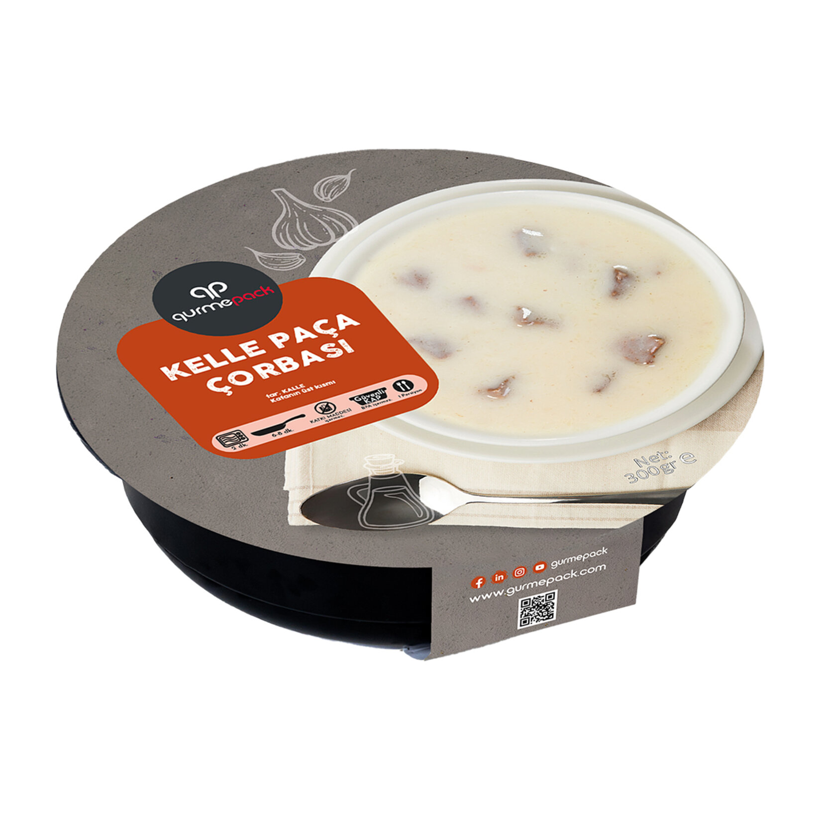 Gurmepack Kelle Paça Çorbası 300 G