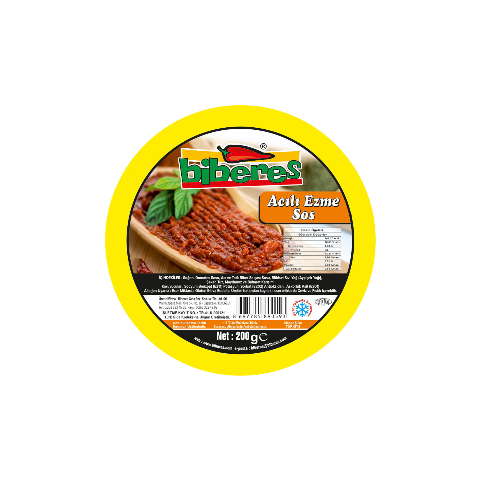 Biberes Acı Ezme 200 G