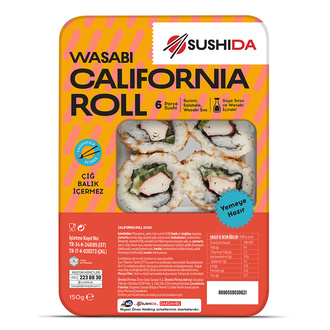 Sushida California Roll 6'lı Sushi 150 g