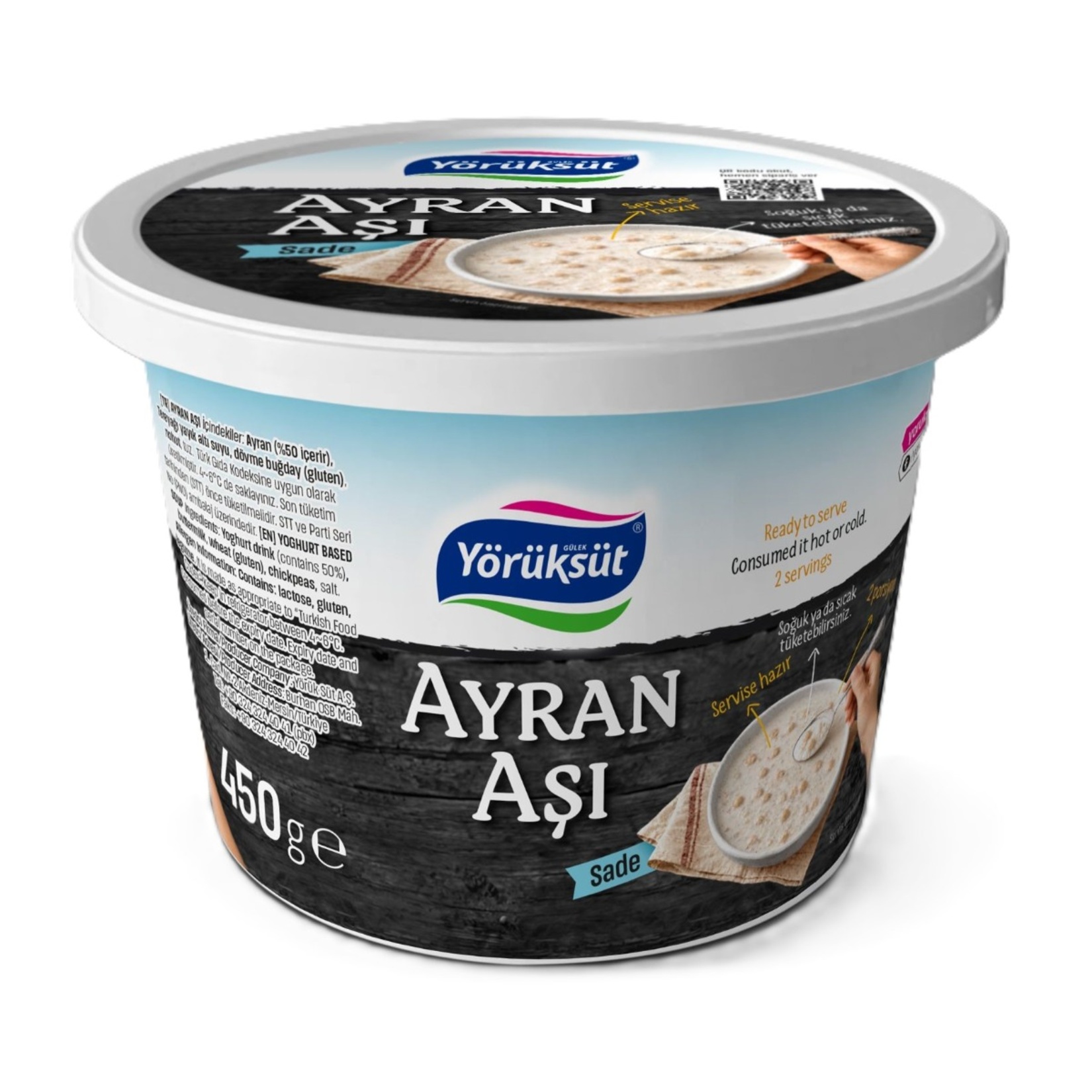 Yörüksüt Ayran Aşı Sade 450 G