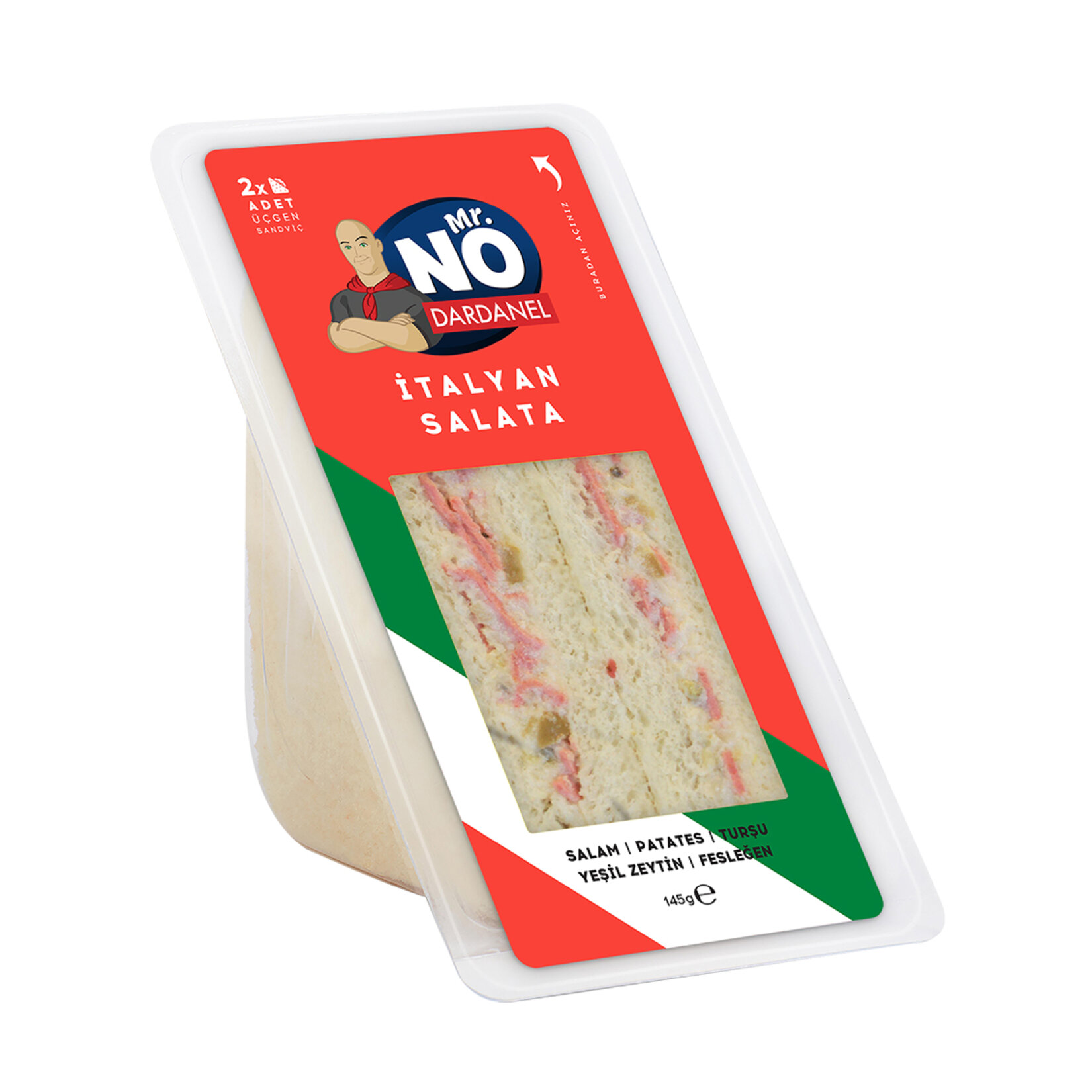 Mr. No Sandviç İtalyan Salatalı 145 G