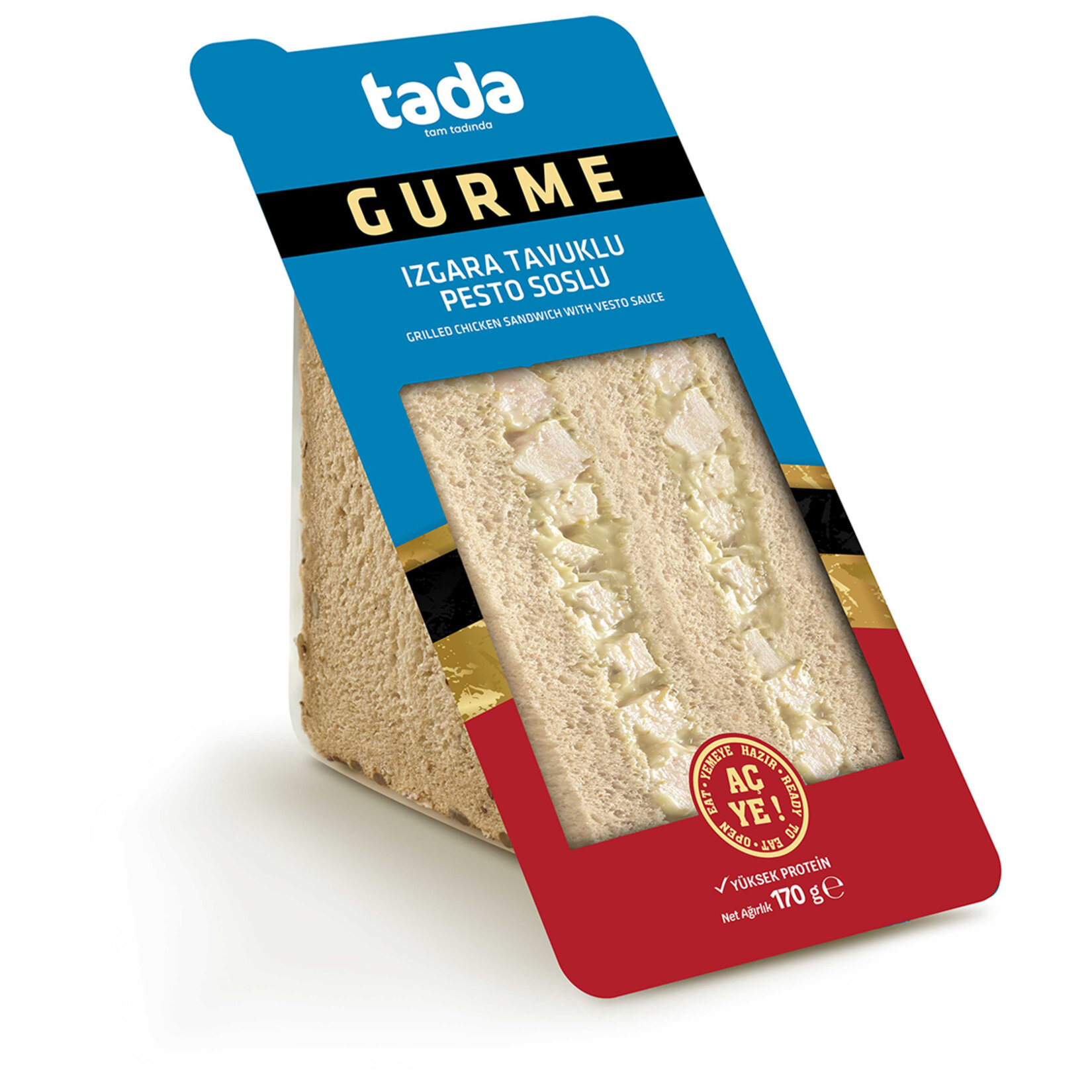 Tada Gurme Izgara Tavuklu Pesto Soslu Sandviç 170G