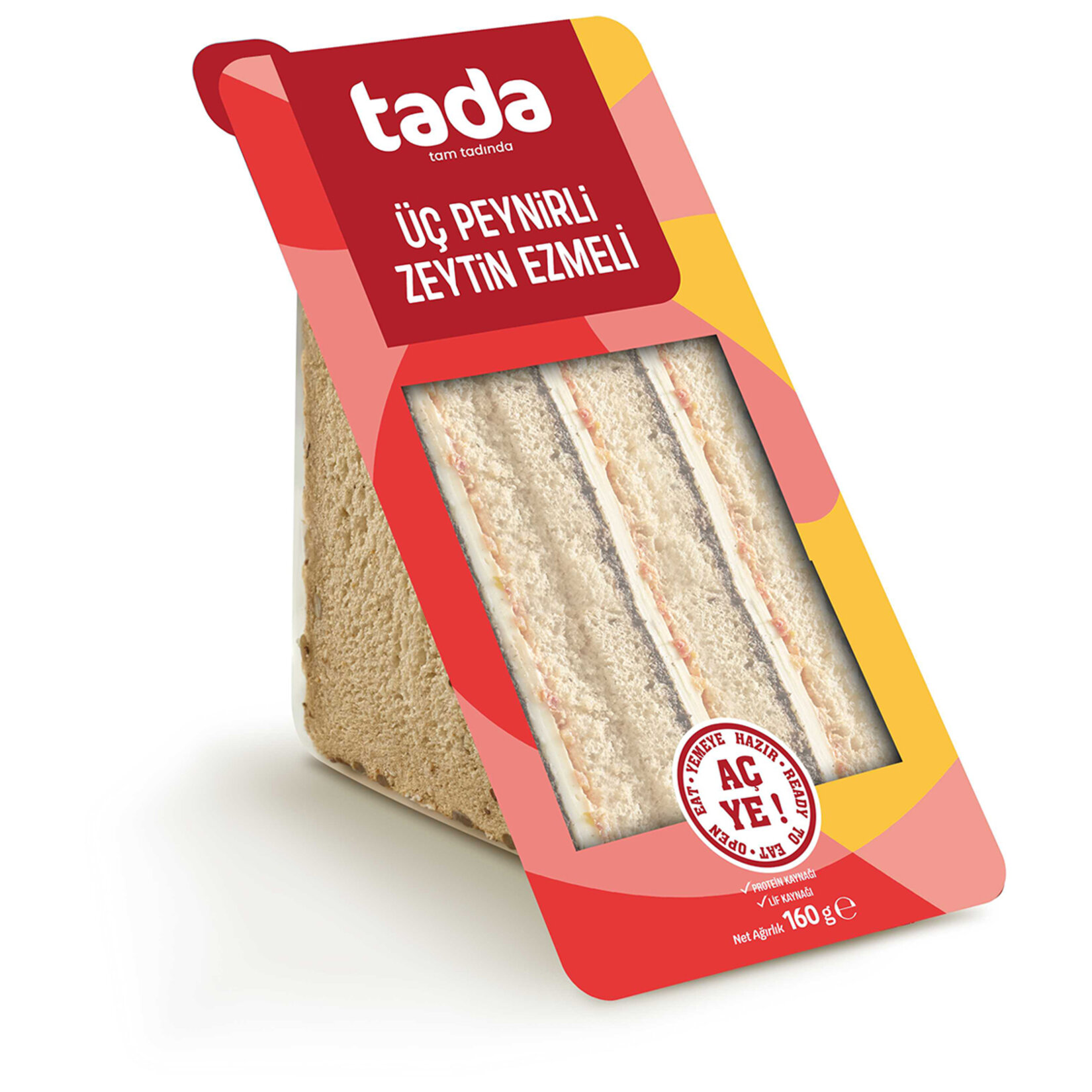 Tada Klasik Peynirli Zeytin Ezmeli Sandviç 160G