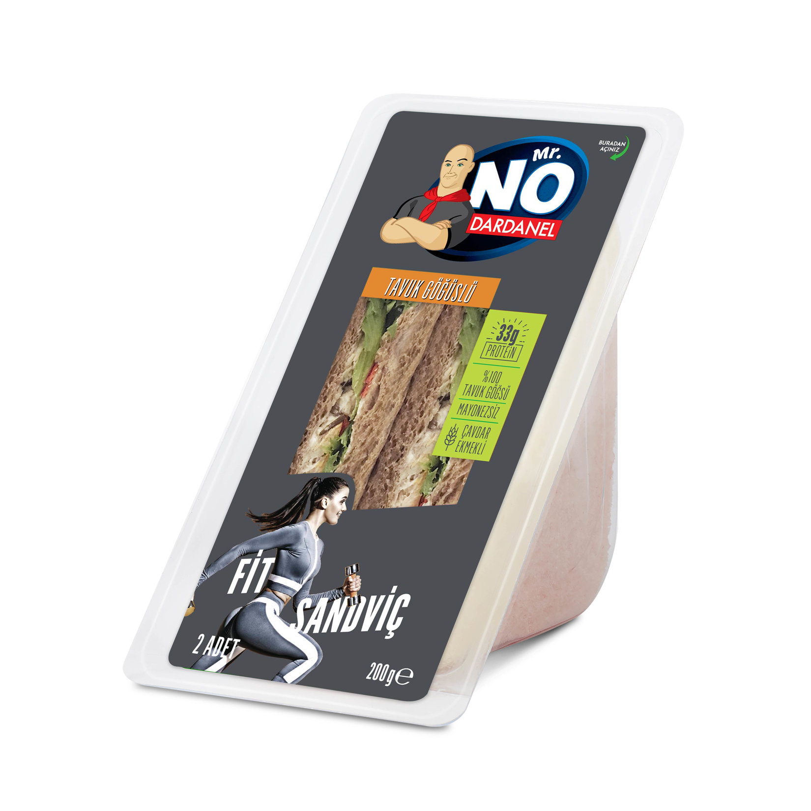 Mr. No Tavuklu Fit Sandviç 200 G