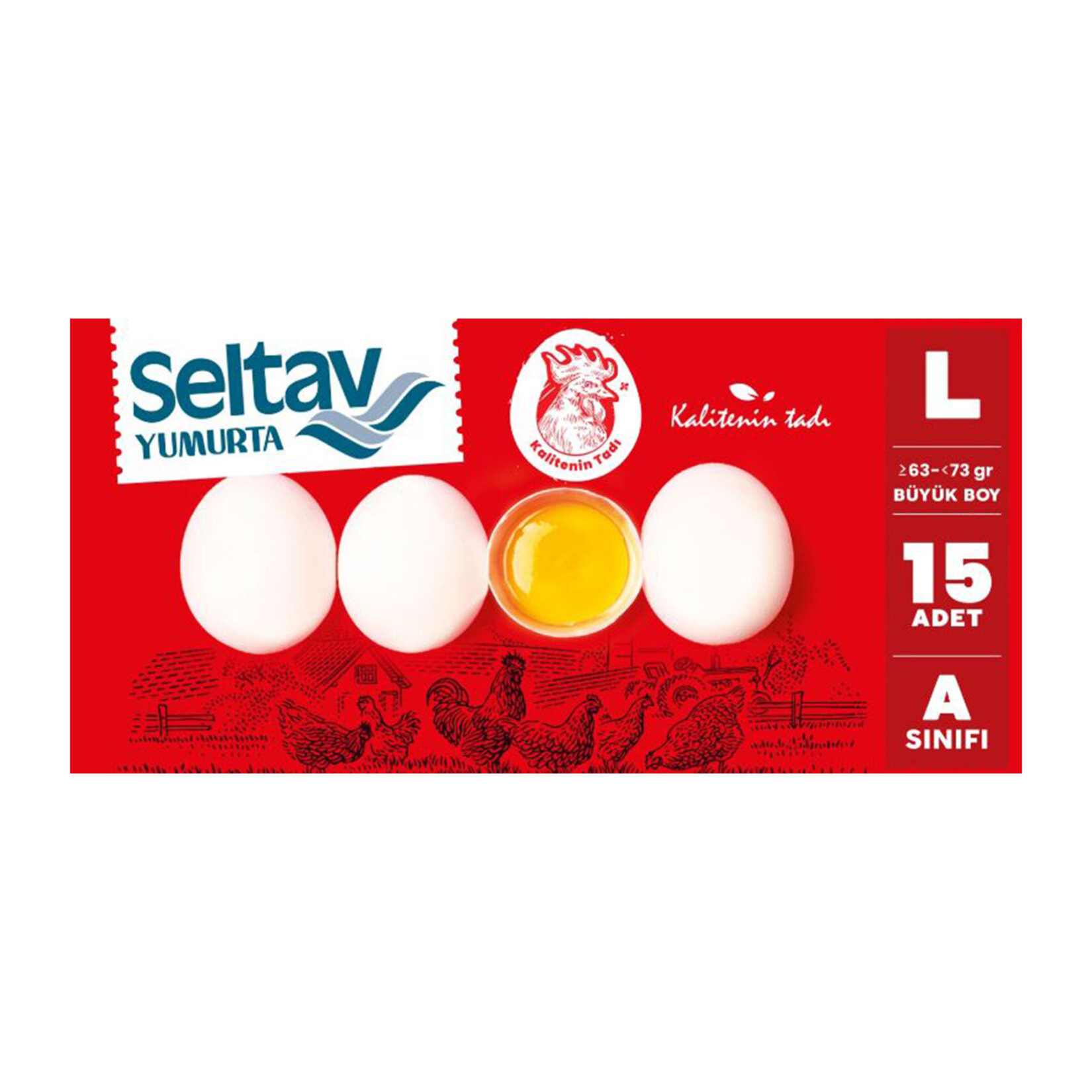 Seltav 15'li L Boy Yumurta  63-72 G
