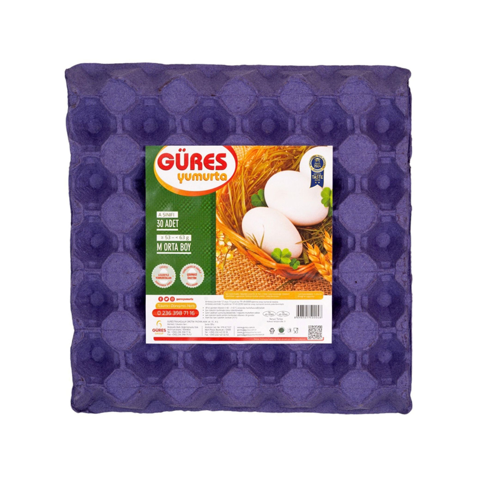 Güres M - Orta Boy Yumurta 30'lu ( 53 - 63 G)