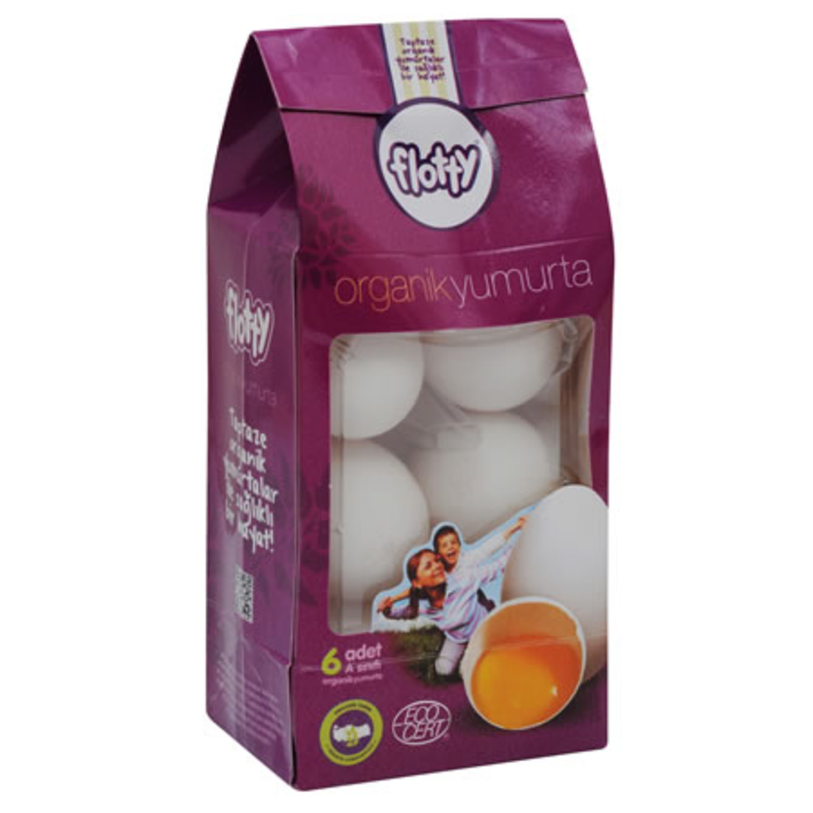 Flotty Organik Yumurta 6'Lı ( 53 - 62 G )