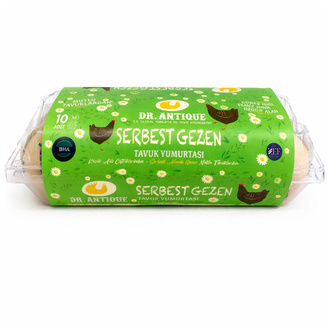Dr.Antique Serbest Gezen Tavuk Yumurtası M Boy 10'lu (53-63 G)