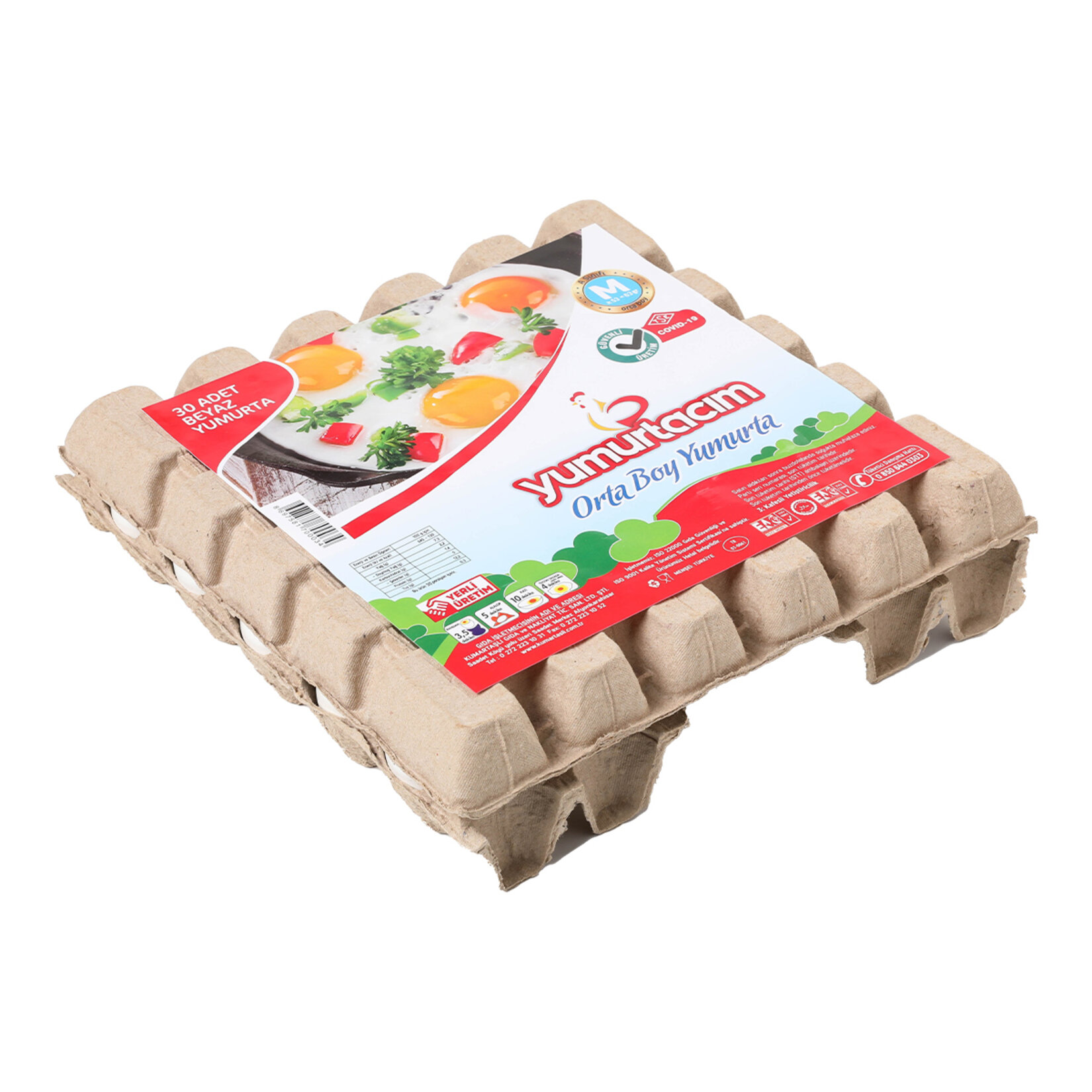 Yumurtacım 30'lu M Boy Yumurta (53-62 G)