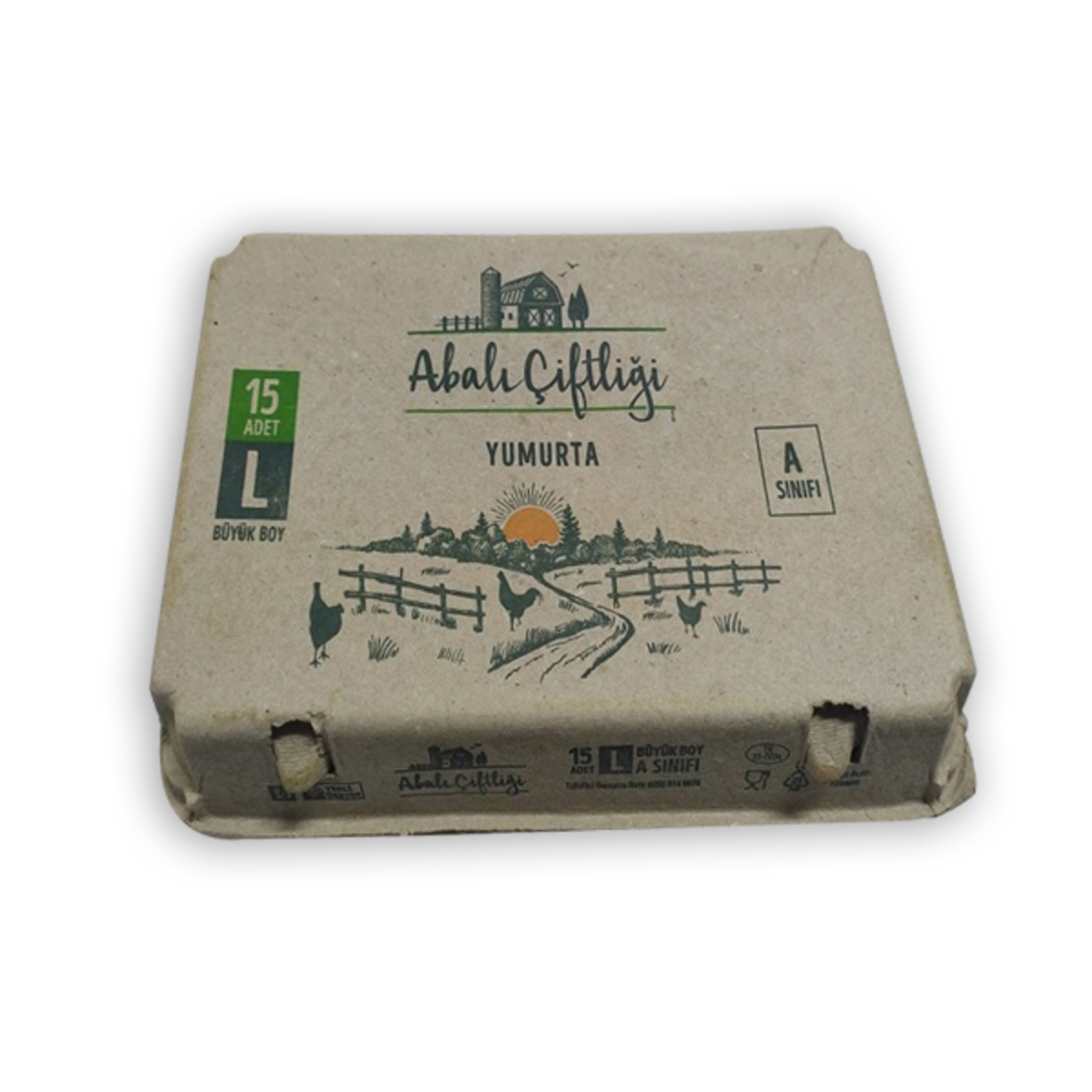 Abalı Çiftliği 15'li L Boy Yumurta (63-72G)
