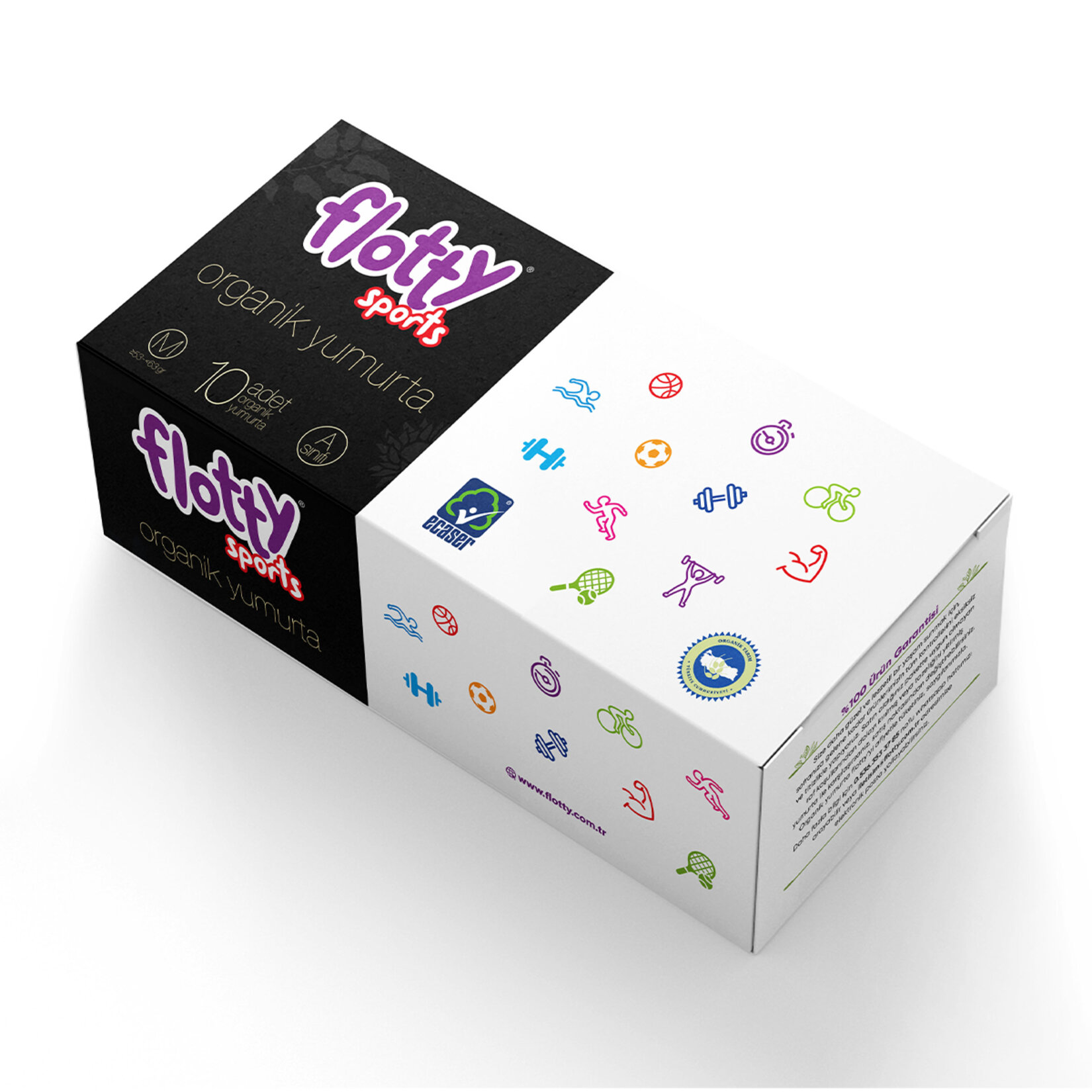 Flotty Sports M Boy Organik Yumurta 10'lu 53-62G