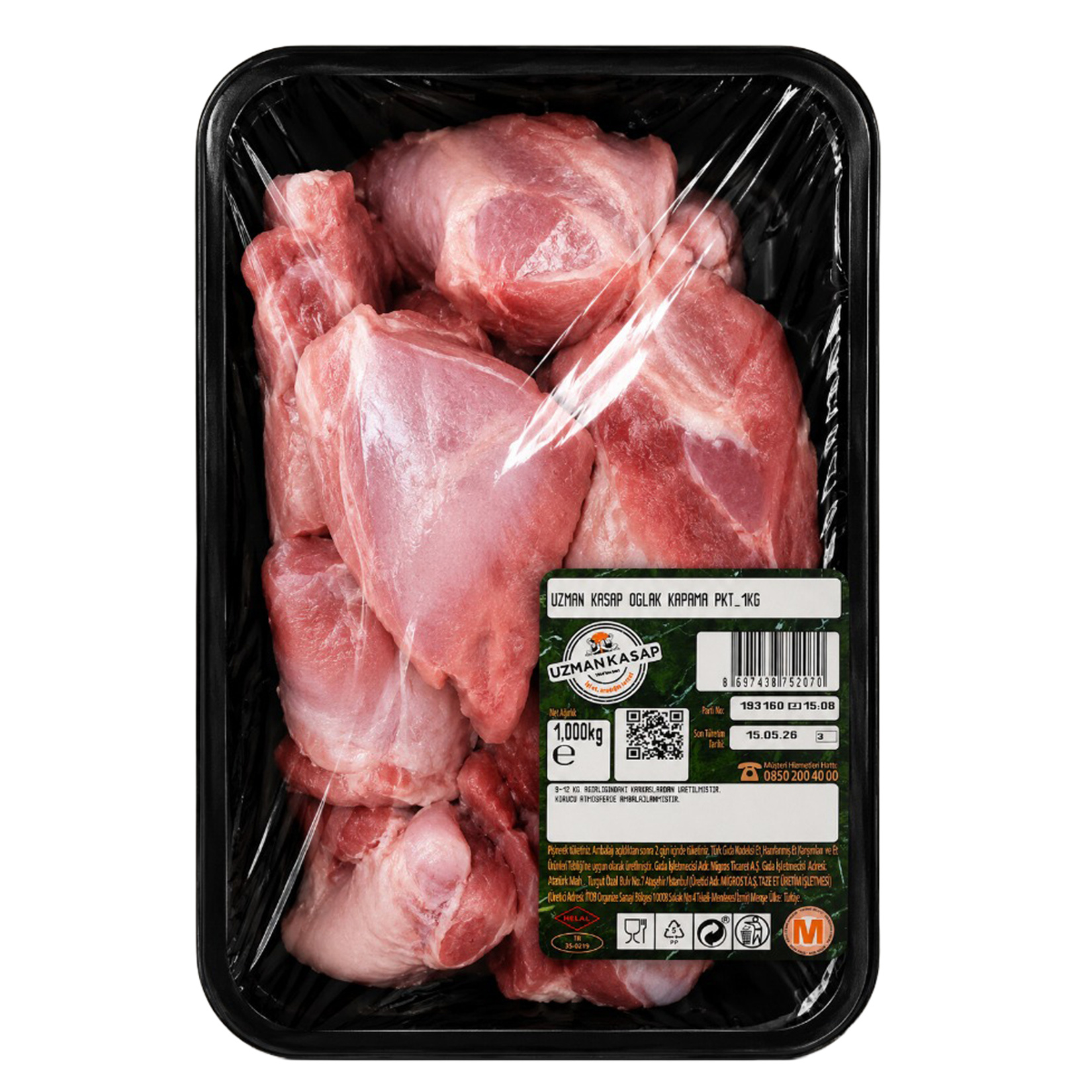 Uzman Kasap Oğlak Kapama Paket 1 Kg