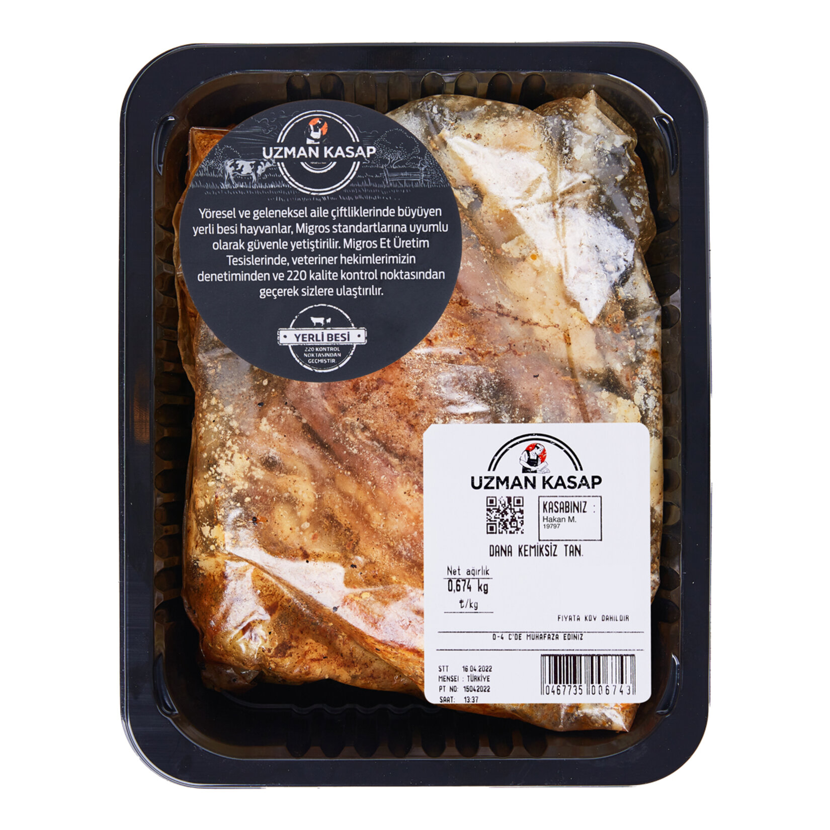 Dana Pişmiş Tandır Kemiksiz Kg