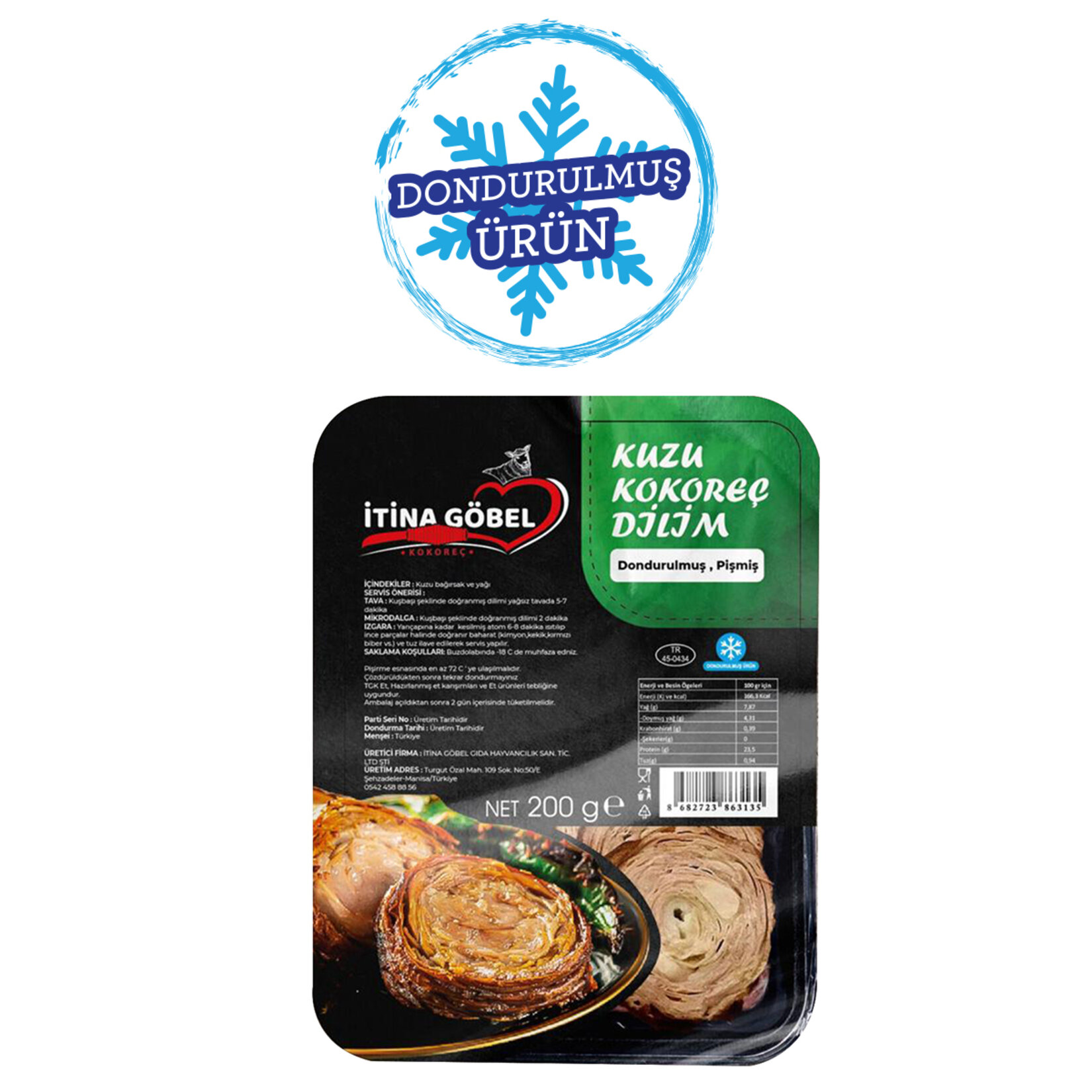 İtina Göbel Kuzu Kokoreç Dilim 200 G - Görsel 1