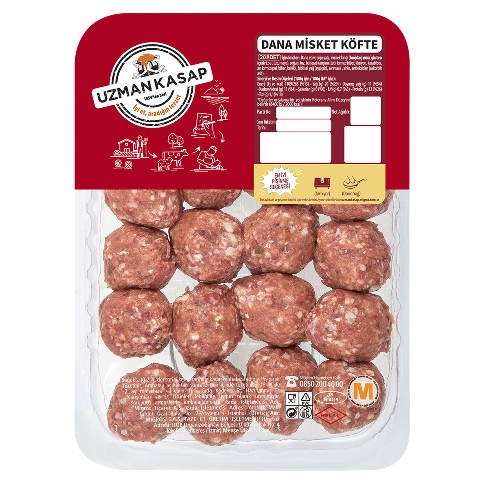 Uzman Kasap Misket Köfte 400 G