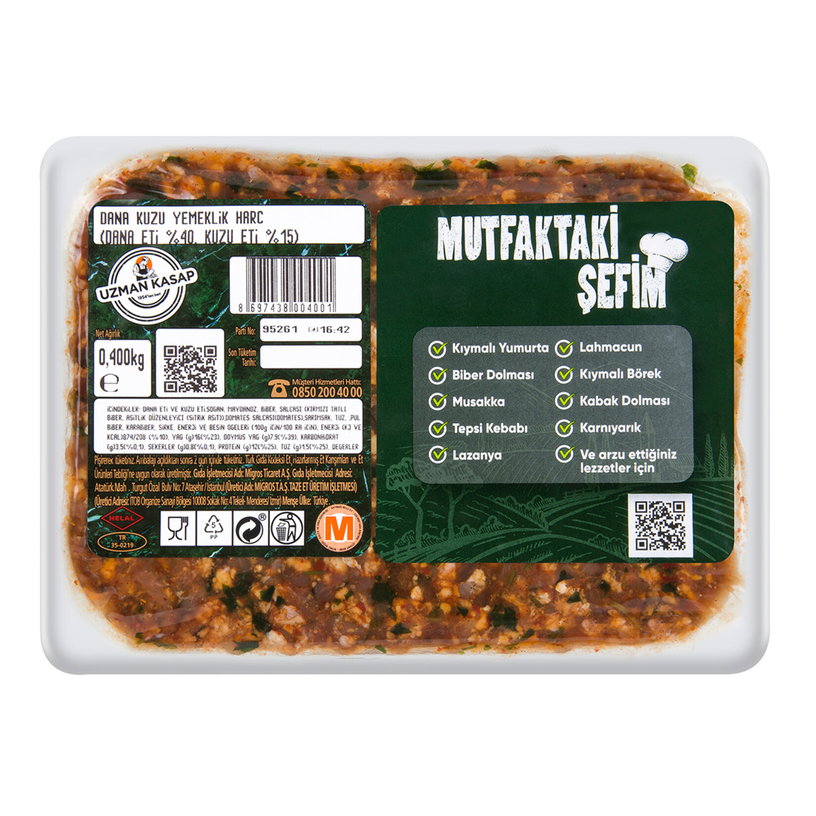 IPT Uzman Kasap Dana Kuzu Yemeklik Harç 400 G