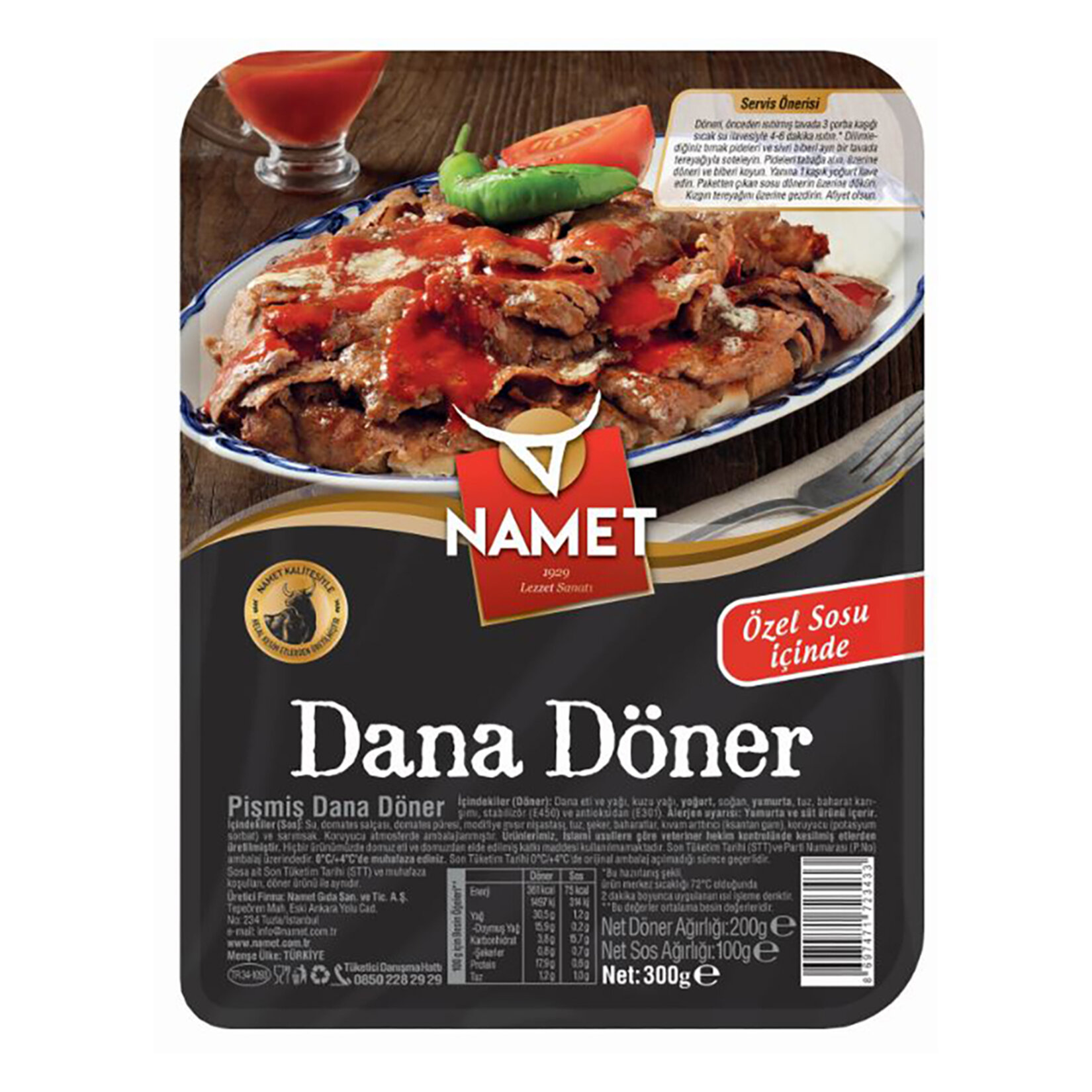 Namet Dana Soslu Döner 300 G