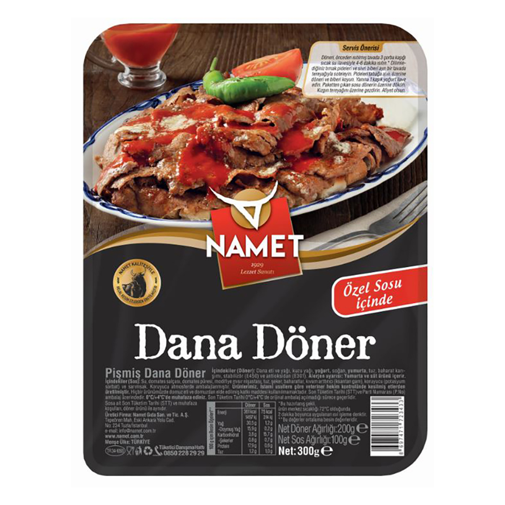 Namet Dana Soslu Döner 300 G