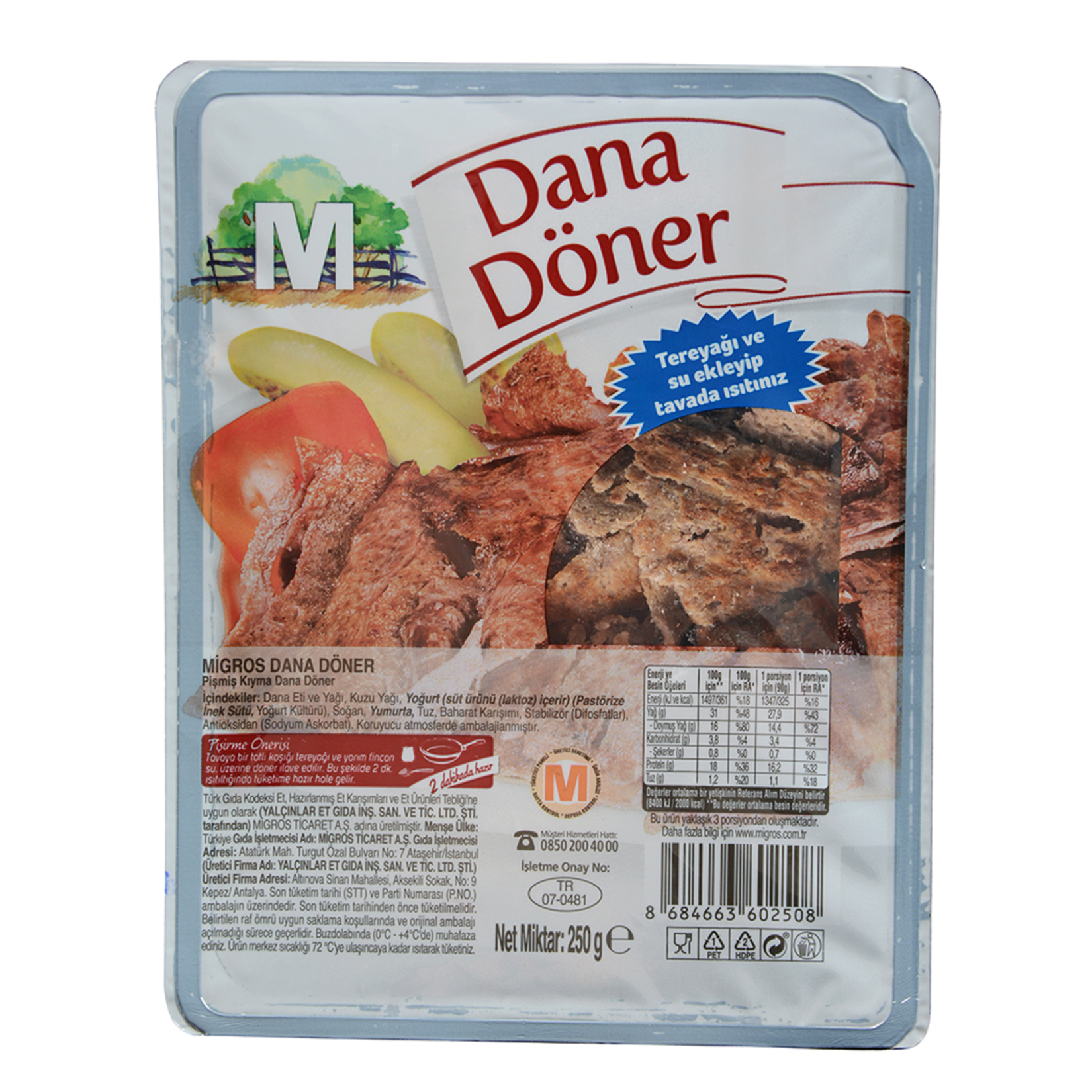 Migros Dana Döner 250 G