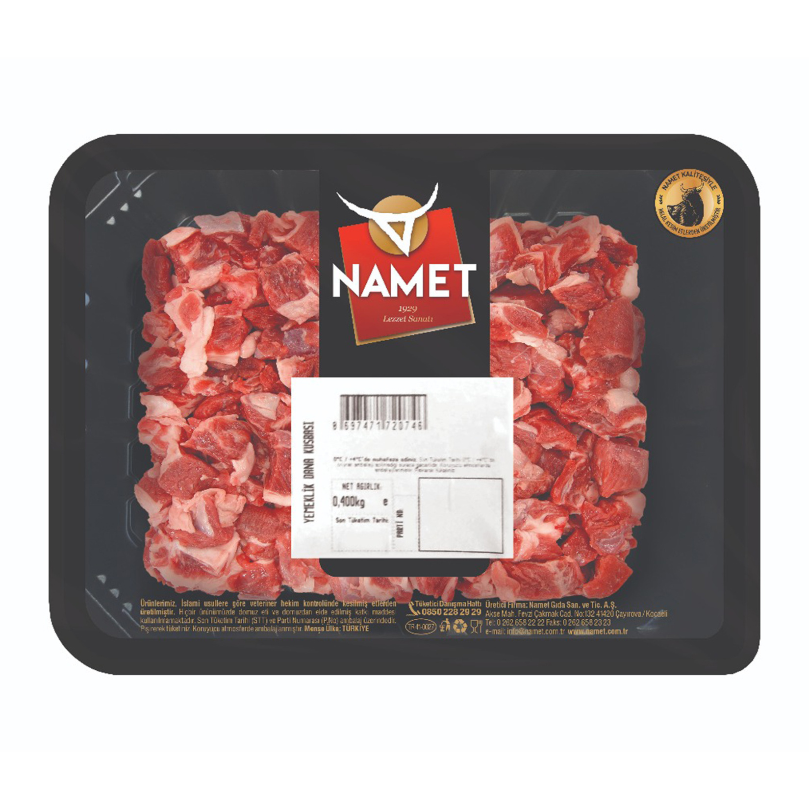Namet Dana Yemeklik Kuşbaşı 400 G
