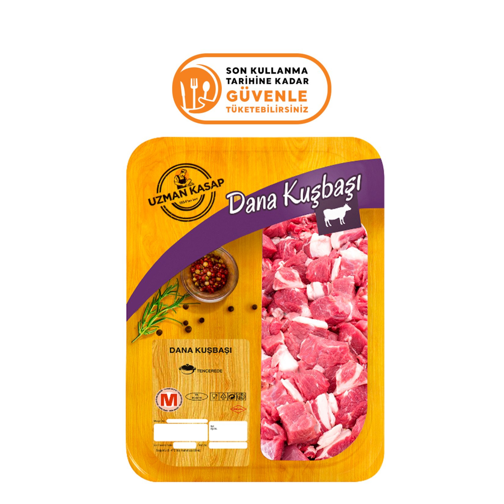 Uzman Kasap Dana Kuşbaşı Paket Kg