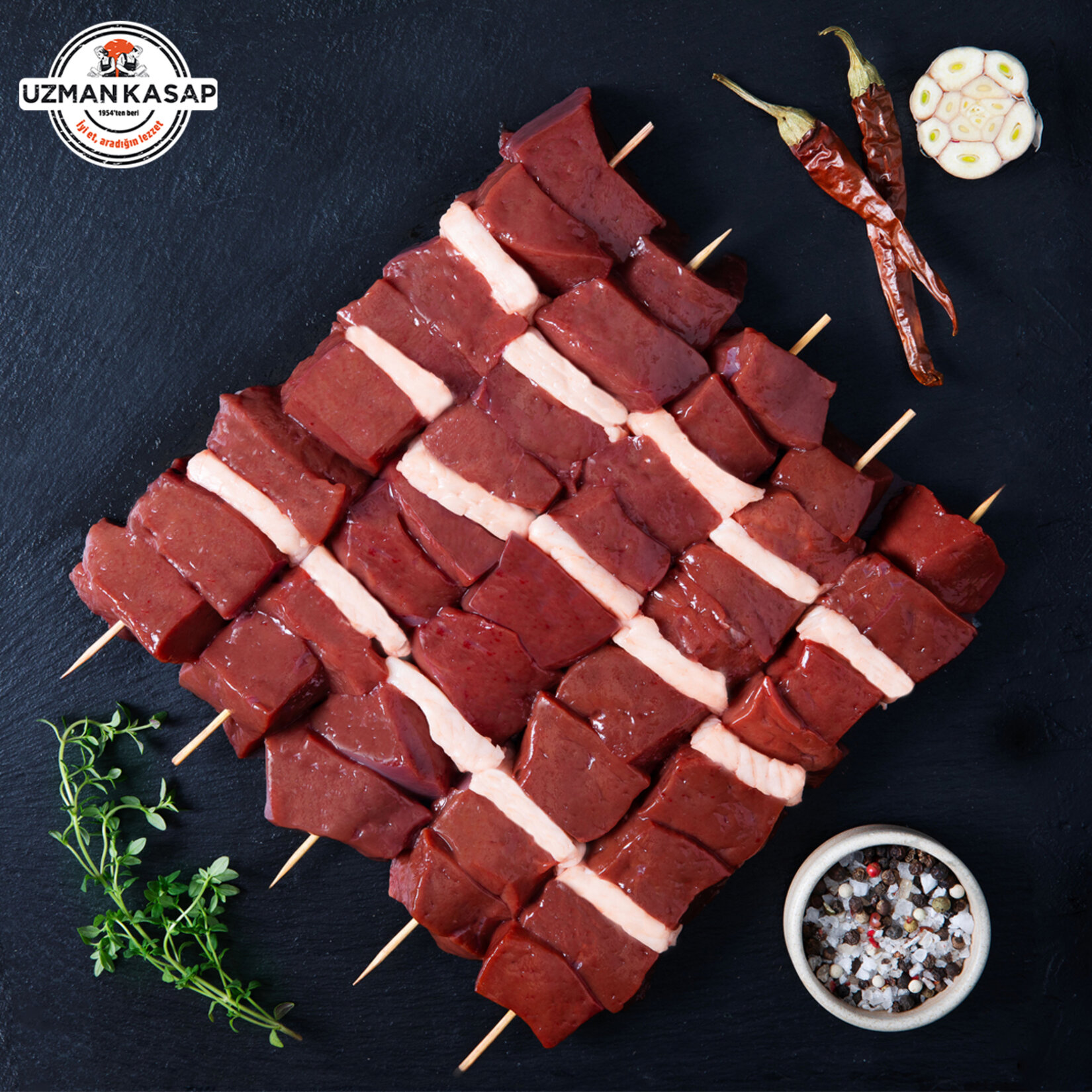 Uzman Kasap Dana Ciğer Şiş Kg - Görsel 1