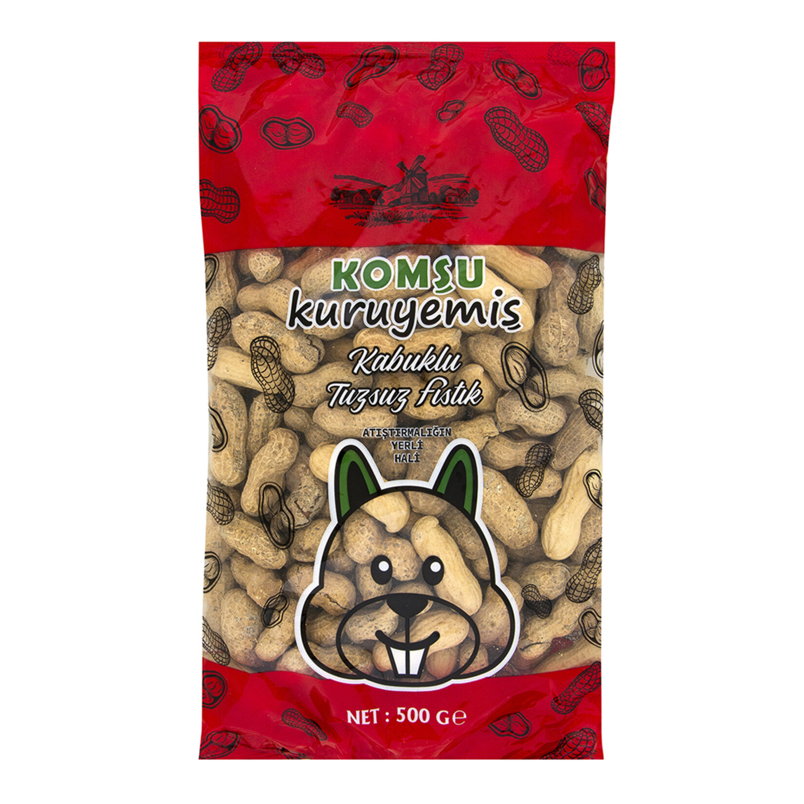 Komşu Yer Fıstığı Tuzsuz 500 G