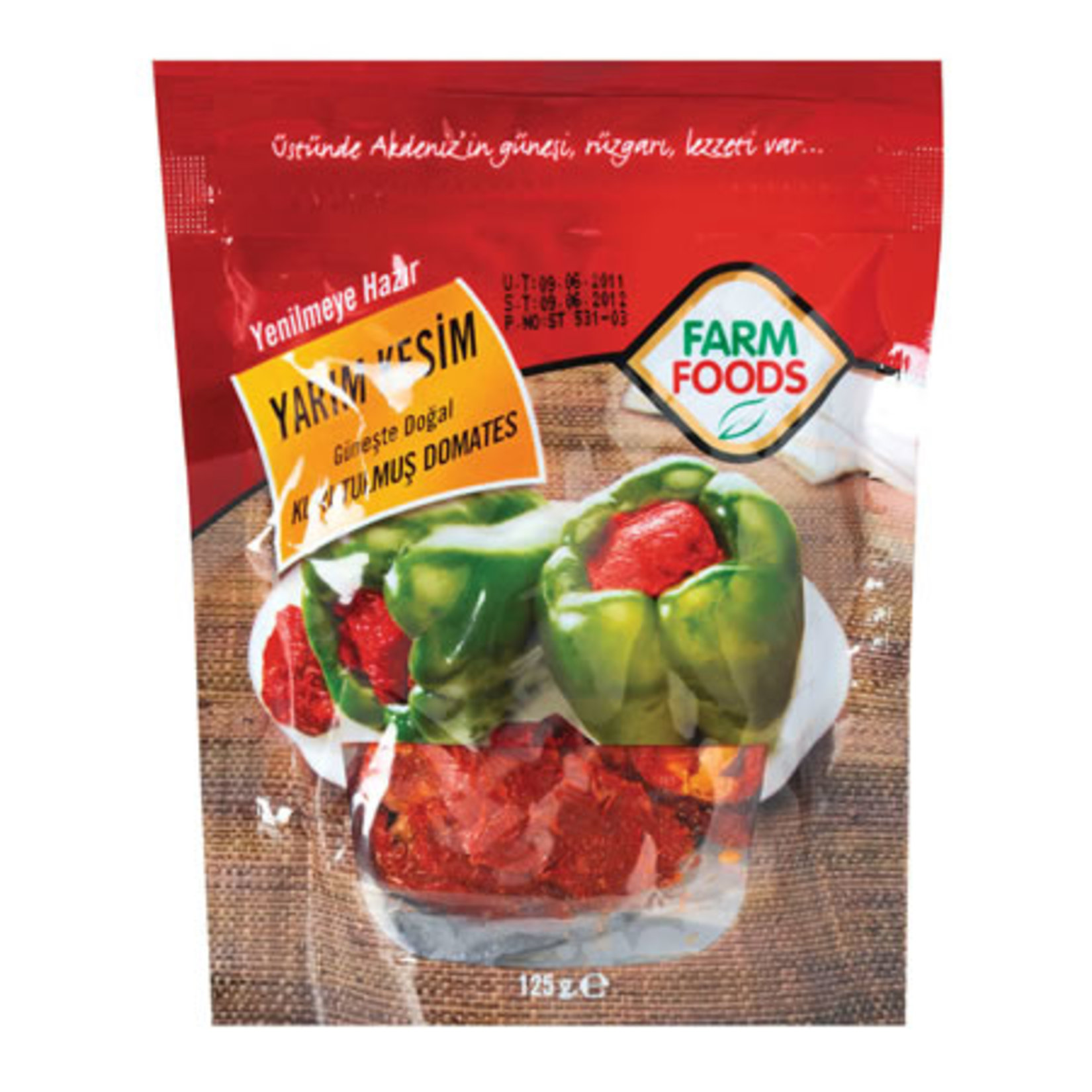 Farm Foods Yarım Kesim Kurutulmuş Domates 125 G