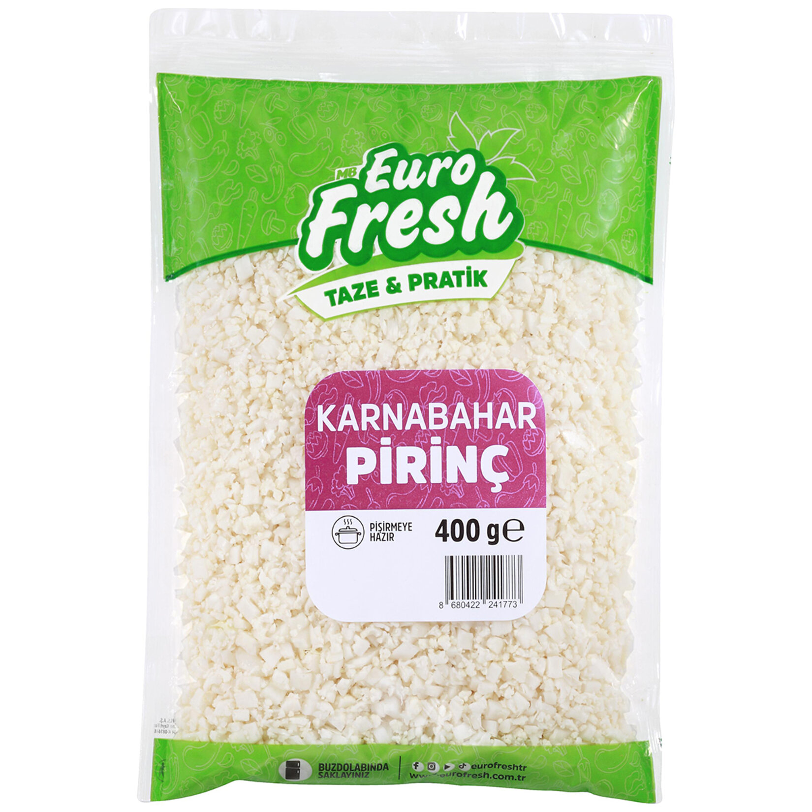 Eurofresh Karnabahar Pirinç 400 Gr