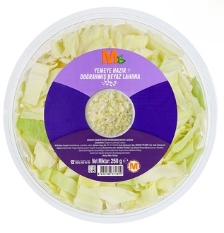 Migros Yemeye Hazır Doğranmış Beyaz Lahana Kap Salata 250 G