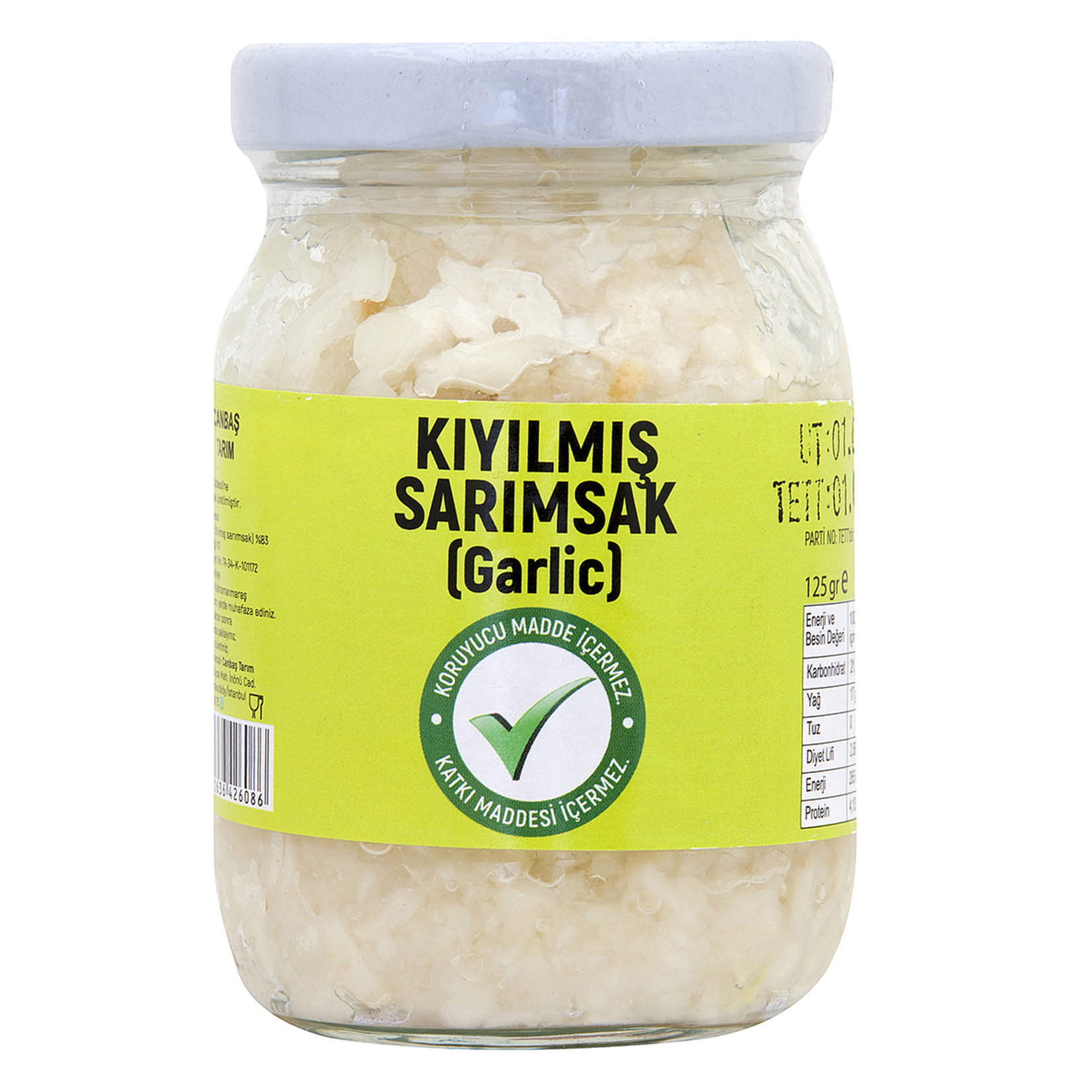 Canbaş Kıyılmış Sarımsak 125 G Adet