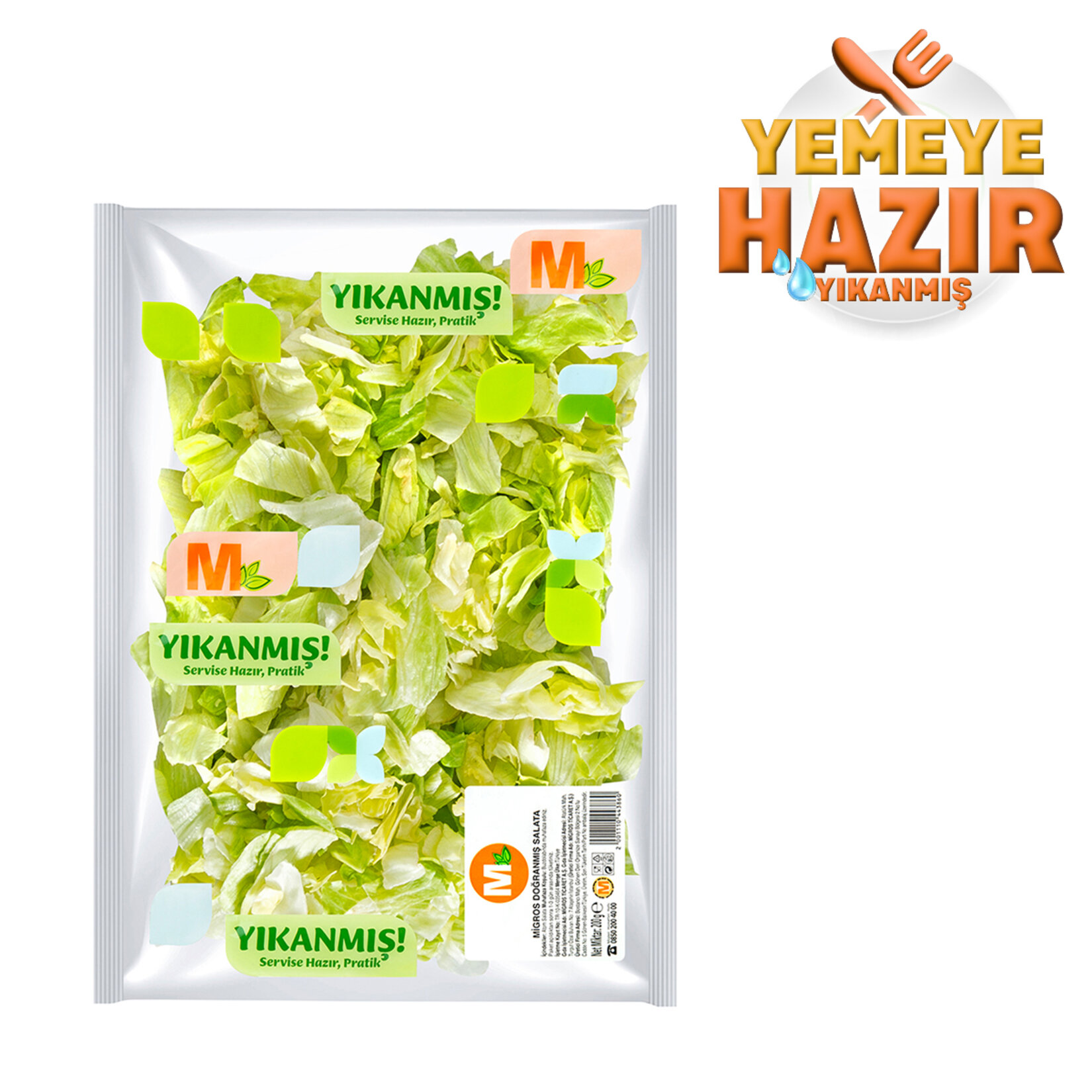 Migros Yemeye Hazır Doğranmış Salata 200 G