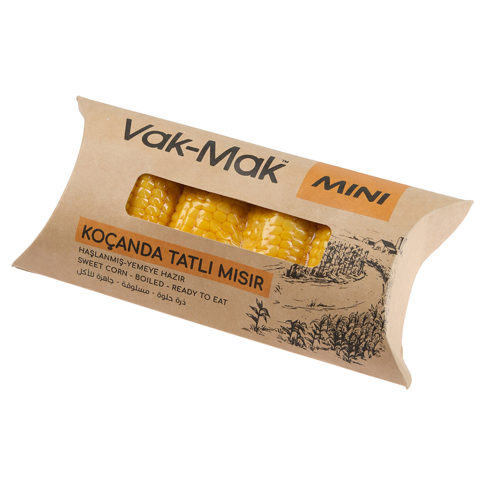 Vak-Mak Mini Koçanda Mısır Haşlanmış Yemeye Hazır