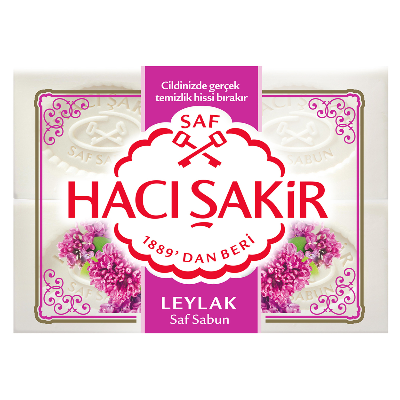 Hacı Şakir Kalıp Sabun Leylak 4 x 150 G