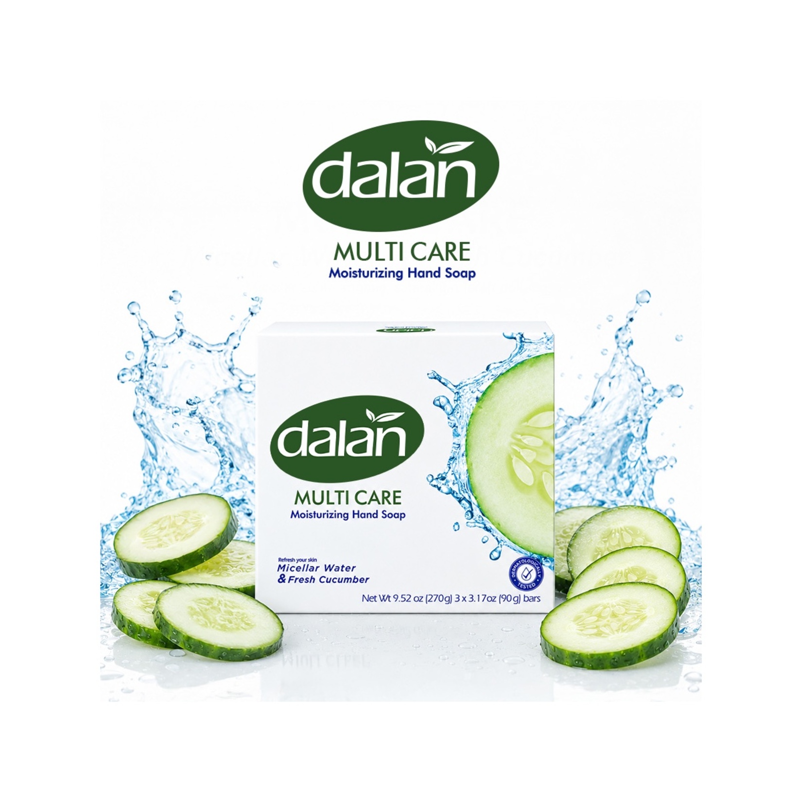Dalan Multicare Su&Salatalık 3X90 G - Görsel 2