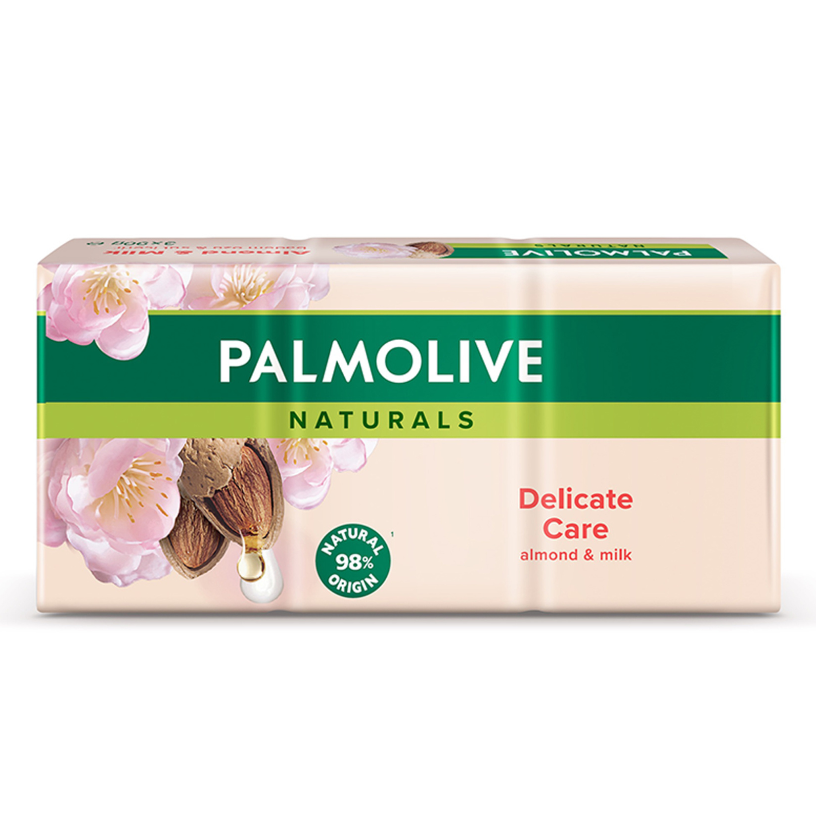 Palmolive Almond Yüz ve Vücut Sabunu 3 x 90 g - Görsel 1