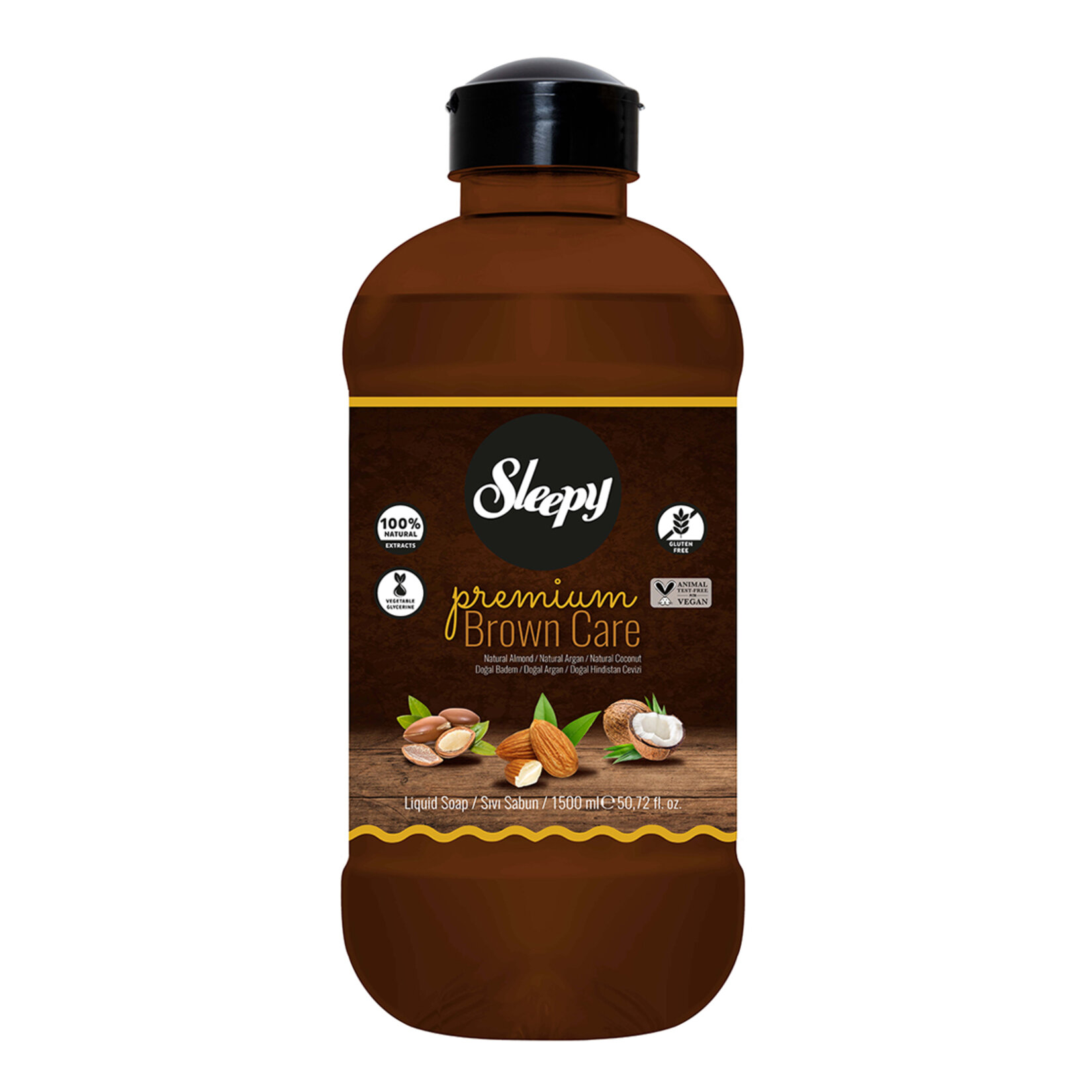 Sleepy Sıvı Sabun Premium Brown Care 1.5 L