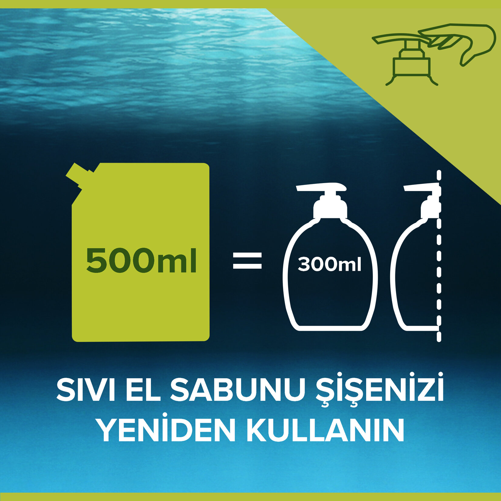 Palmolive Akvaryum Sıvı Sabun Yedek Paket 500 Ml - Görsel 3