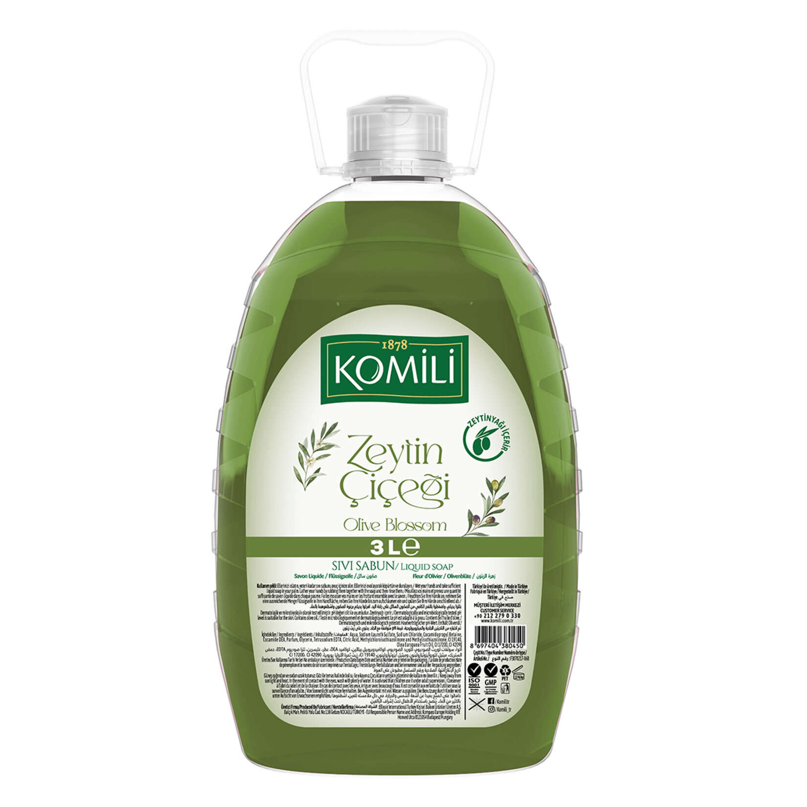 Komili Sıvı Sabun Zeytin Çiçeği 3L