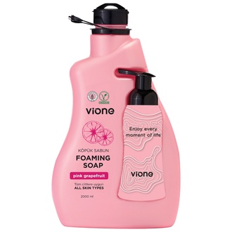 Vione Köpük Sabun Pembe Greyfurt 2 L